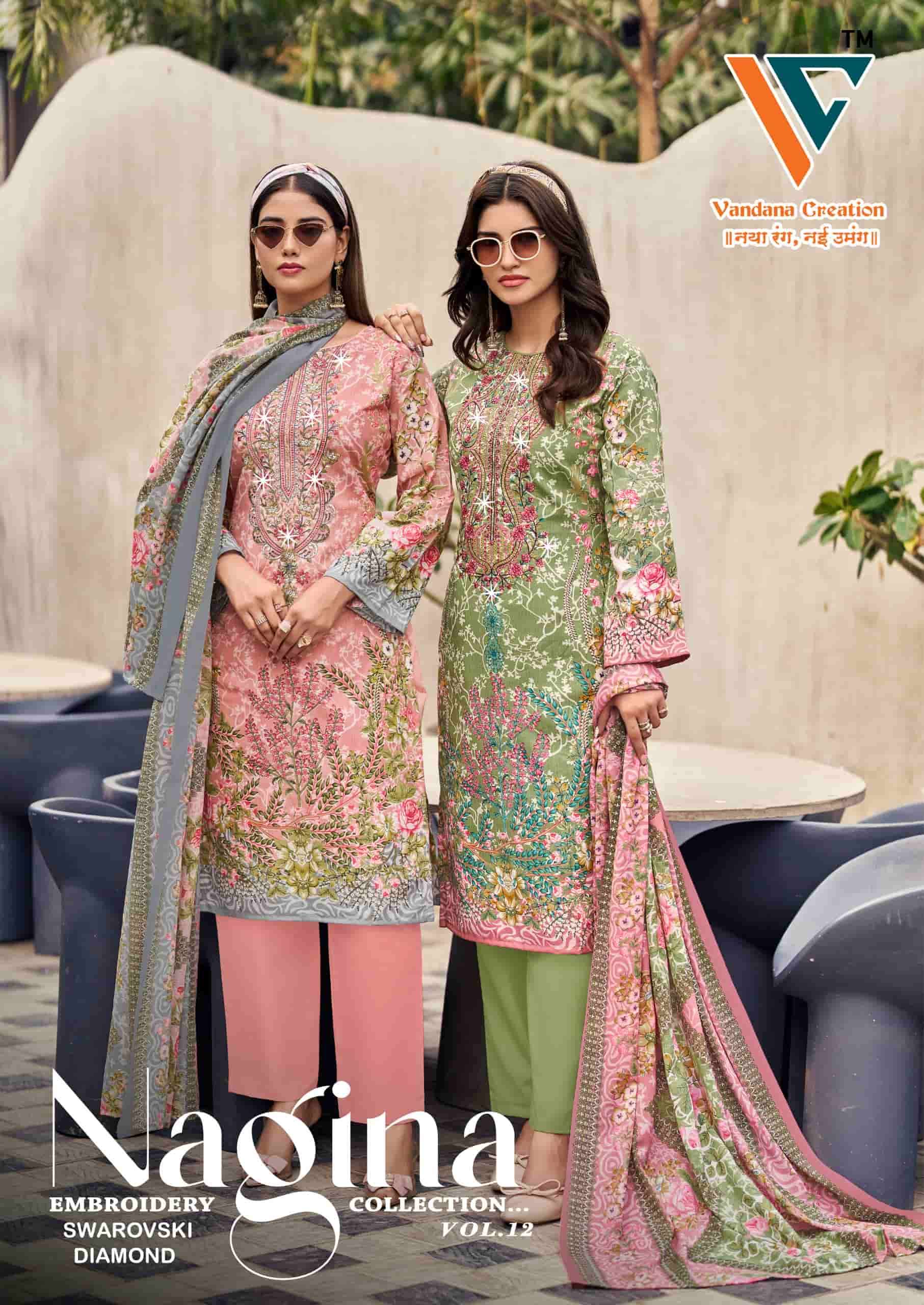 Vandana Fashion Nagina Vol 12 Unstitch Cotton Dress Material view 5