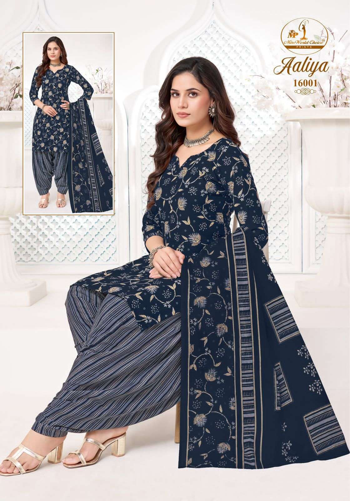 Miss World Choice Aaliya Vol 16 Pure Cotton Dress Material view 5