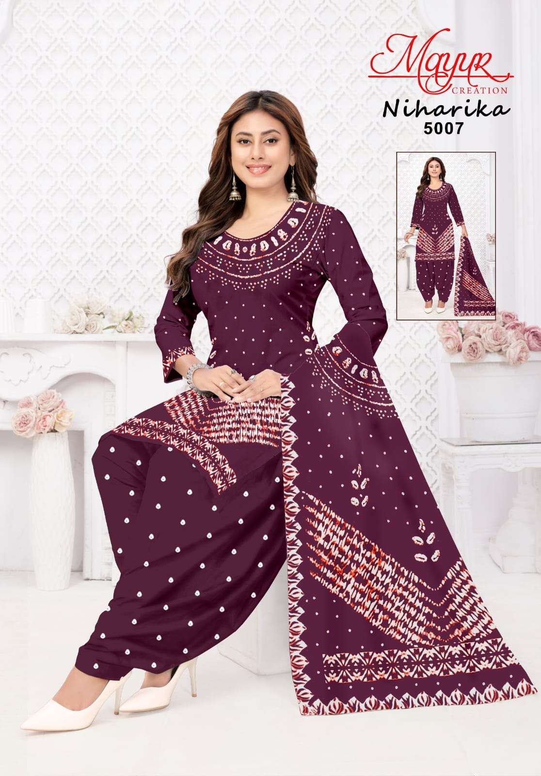 Mayur Niharika Vol 5 Pure Cotton Dress Material view 6