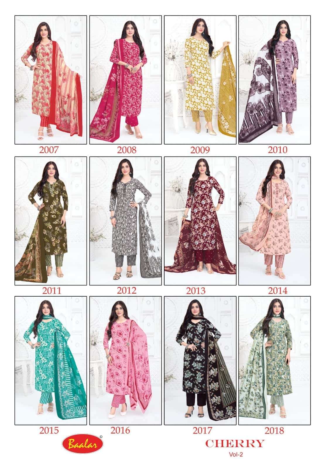 Baalar Cherry Vol 2 Pure Lawn Cotton Salwar Suit Catalog view 5