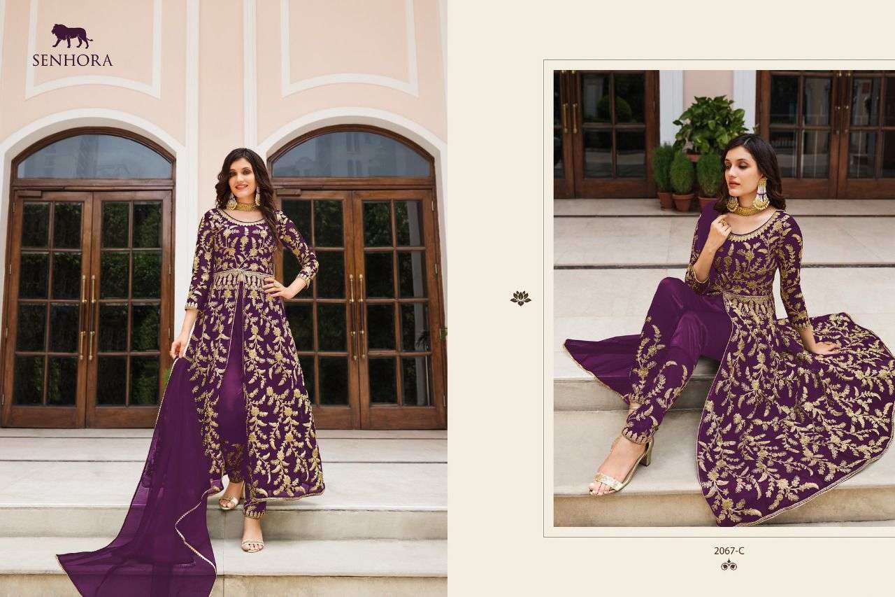 Senhora Sharmin 2067 Colors Party Wear Designer Anarkali Dress Catalog Exporter view 4