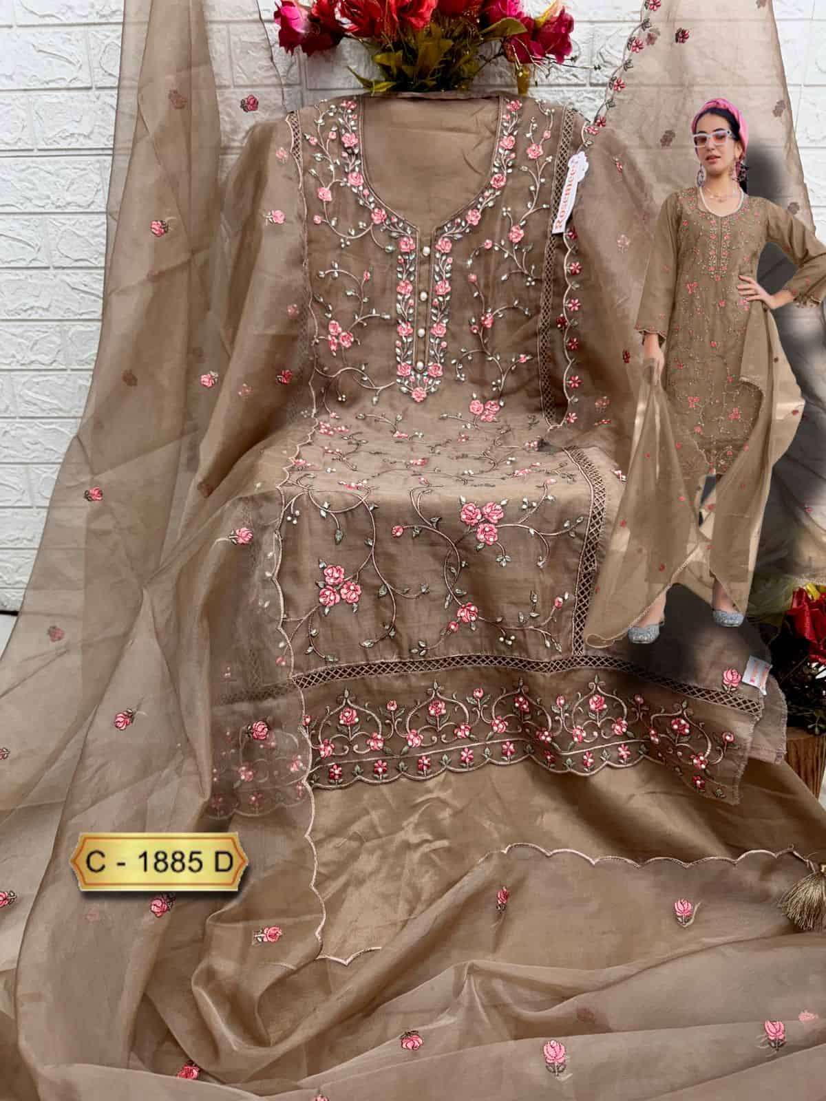 Fepic C 1885 D Pakistani Embroidered Designer Dress Collection view 2