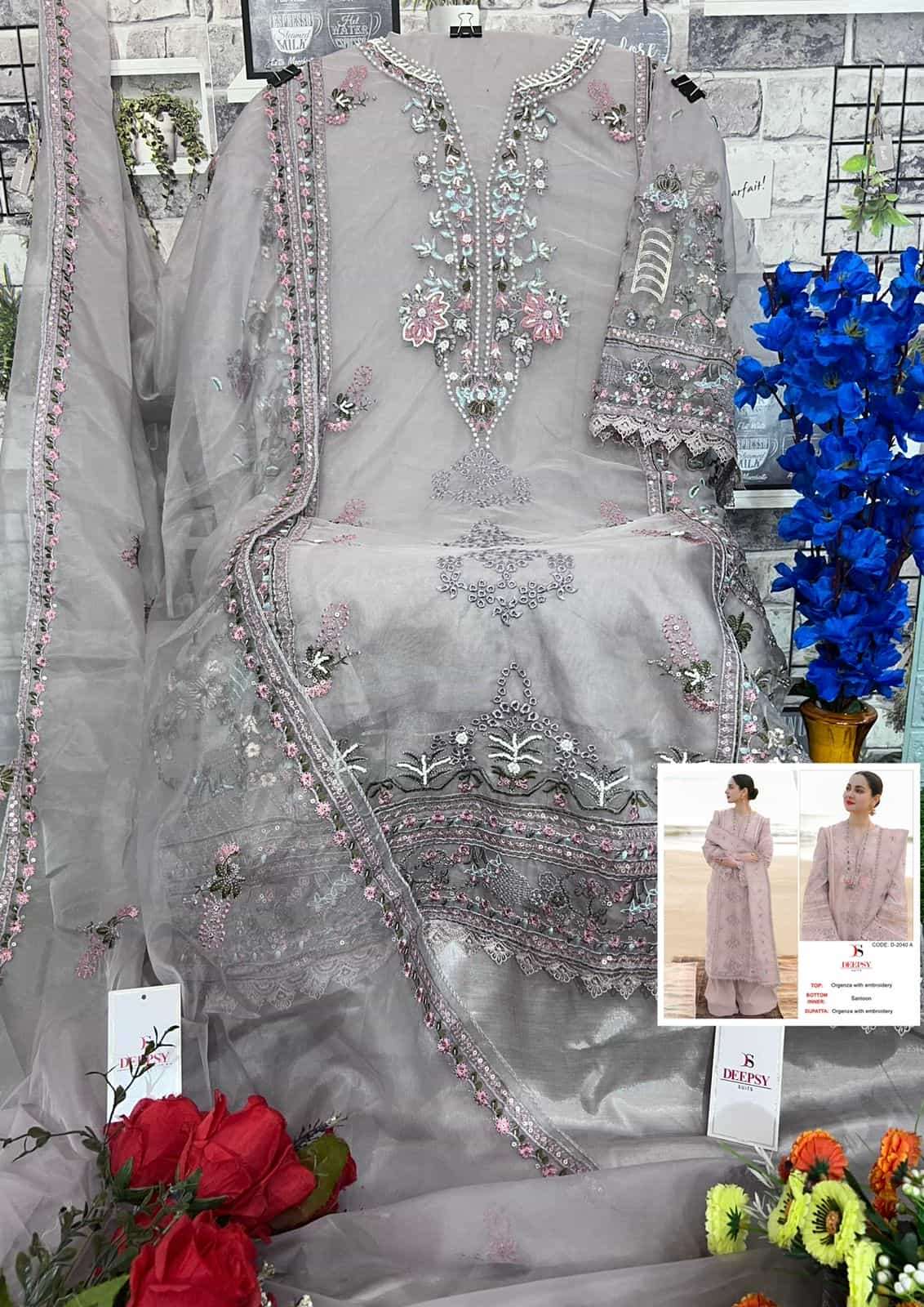 Deepsy D 2040 Colors Pakistani Style Designer Festive Wear Suit Wholesalers view 6
