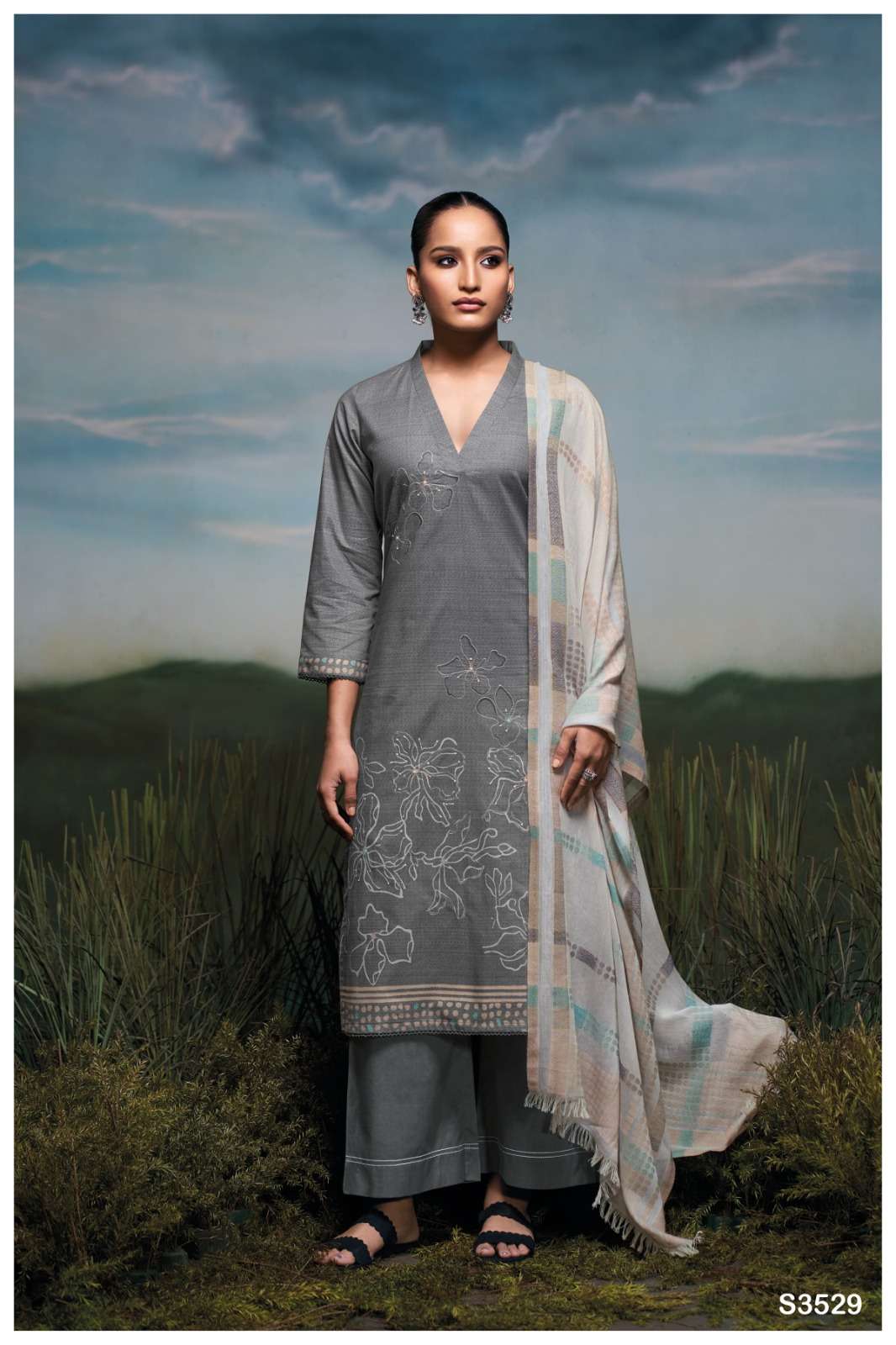 Ganga Fashion Prentiss 3529 Premium Designs Cotton Suit Collection view 4