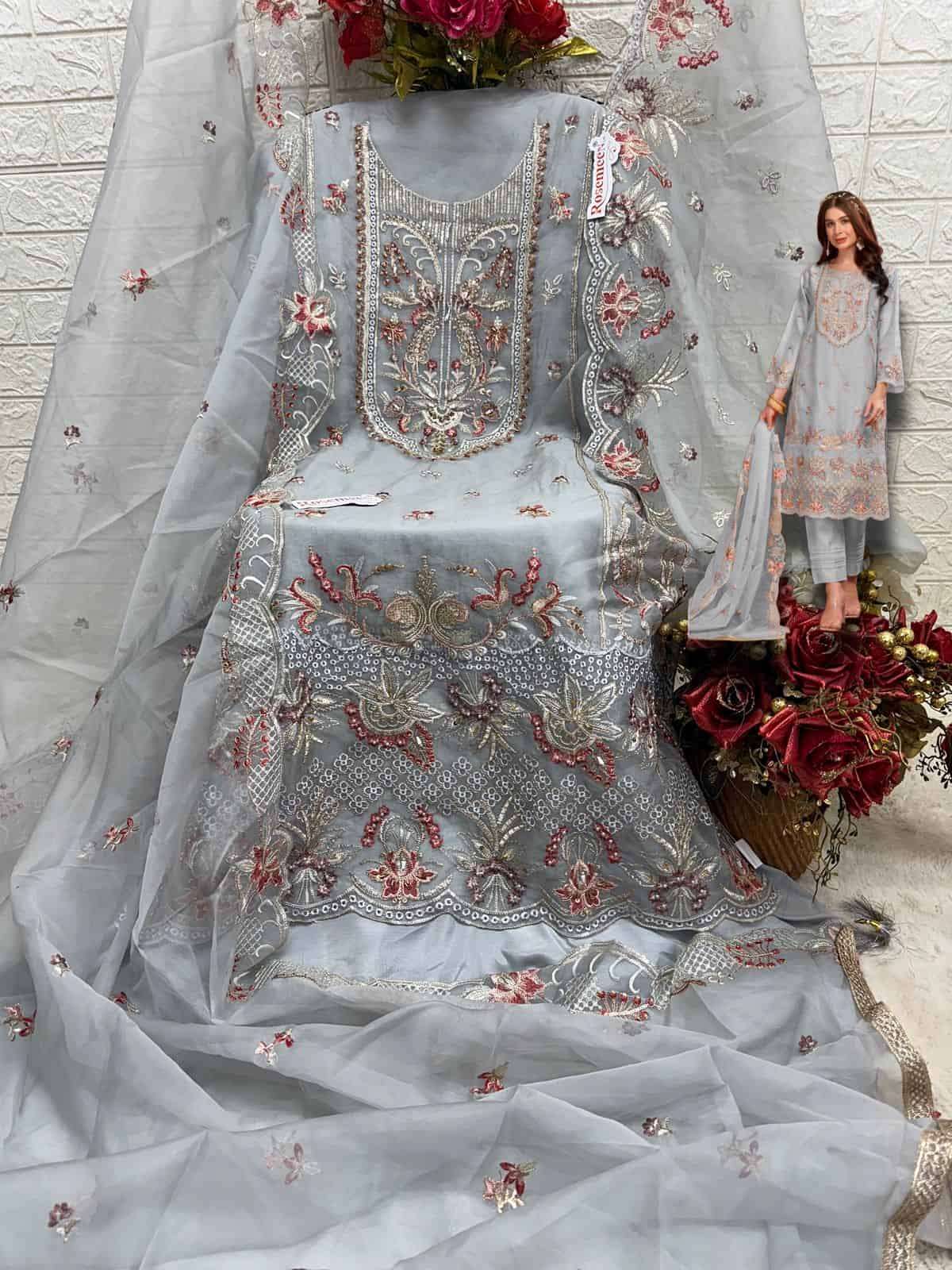 Fepic C 1773 D Pakistani Latest Organza Embroidered Salwar Suit Wholesalers view 2