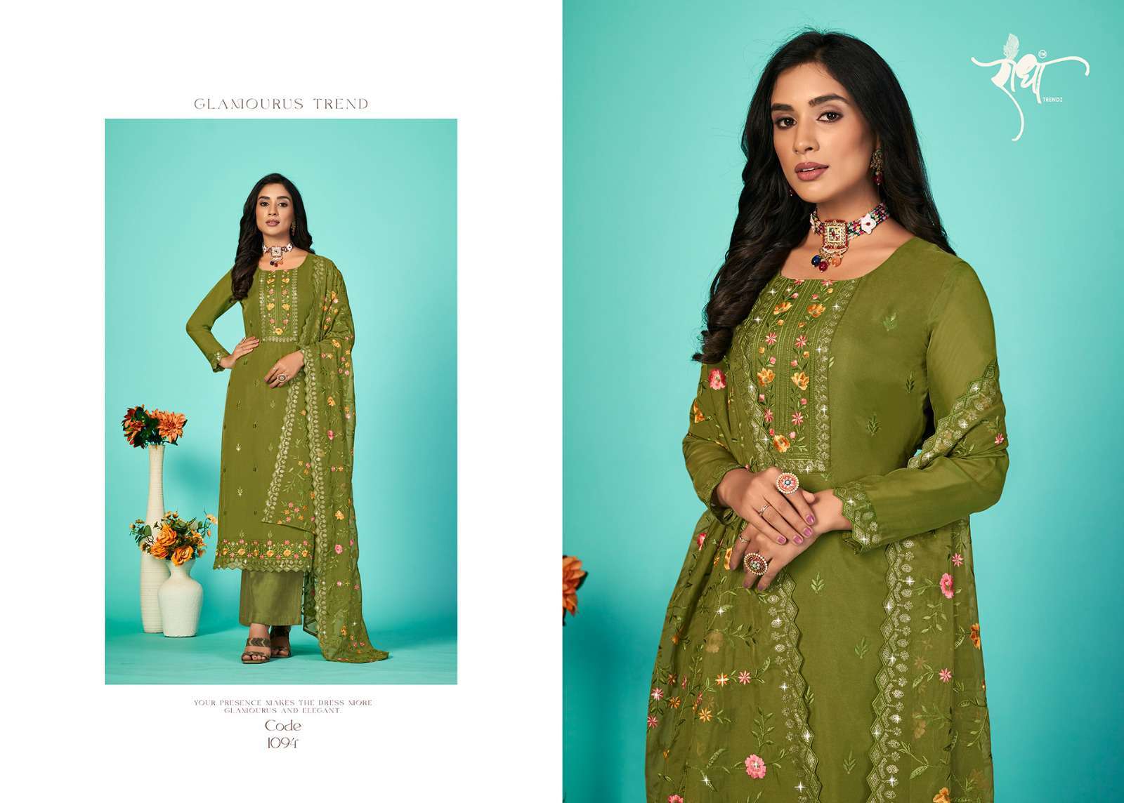 Radha Trends Bandhan Festive Collection Straight Designs Suit view 7