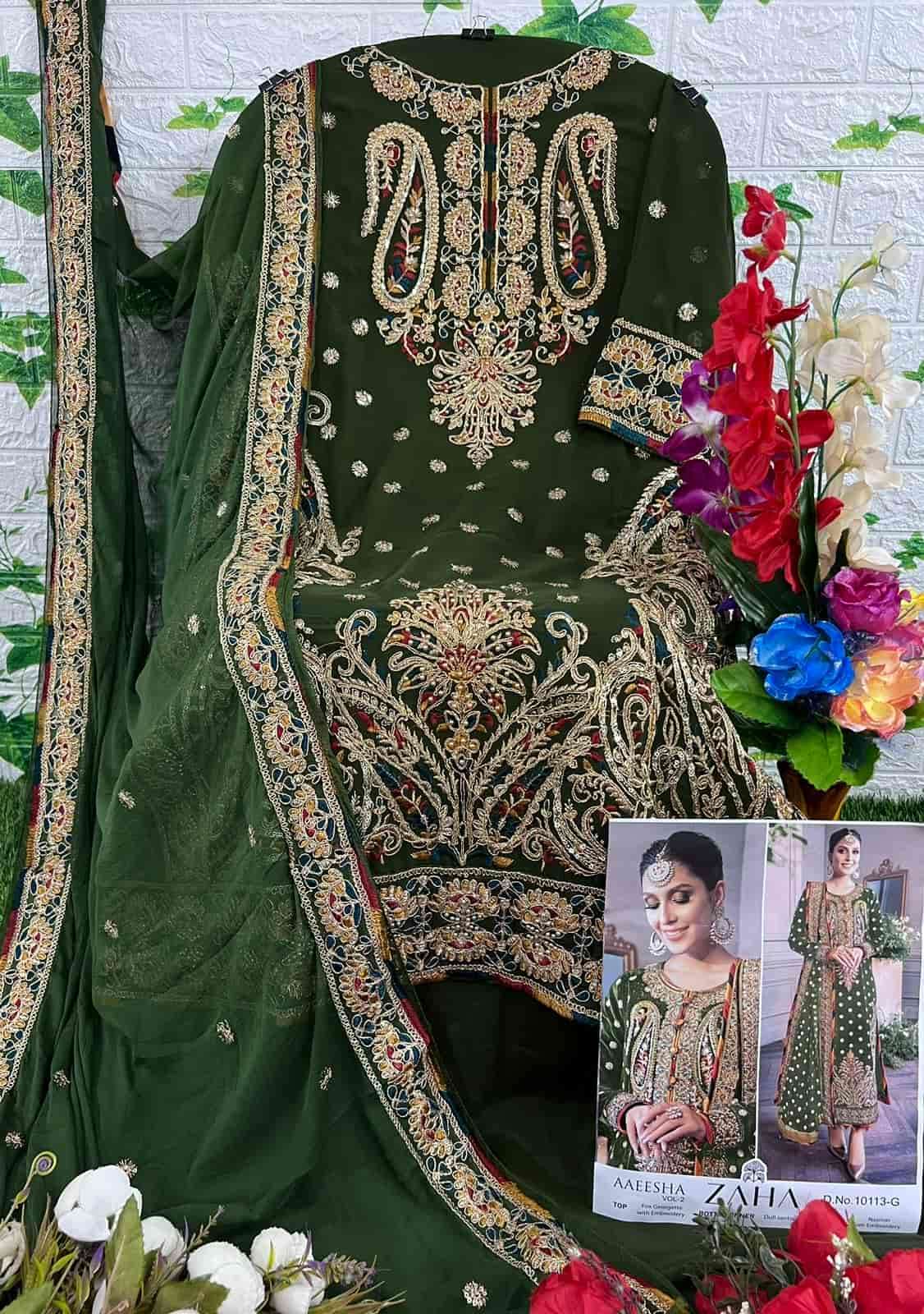 Zaha Aaeesha Vol 2 Pakistani Party Wear Suit view 8