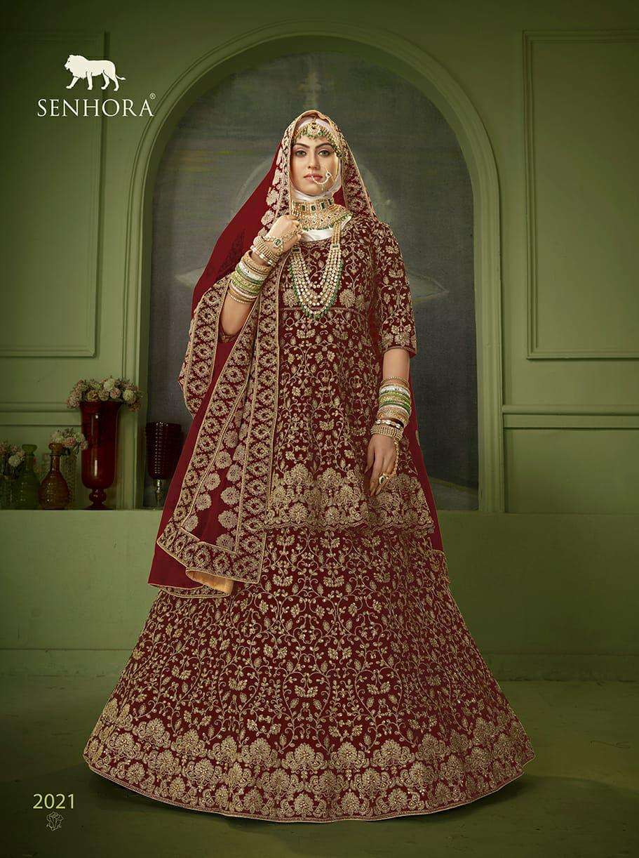 Senhora Peplum Bridal heritage Vol 8 Designer Heavy Work Bridal Dress Collection view 10