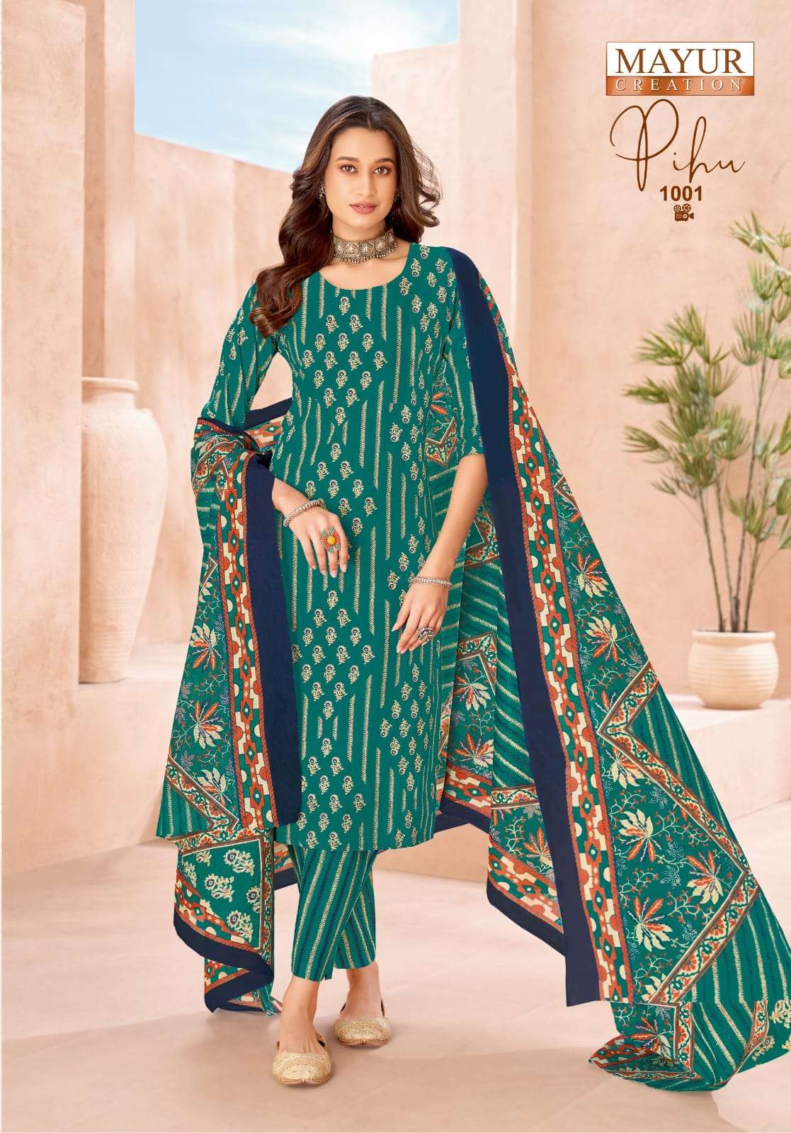 Mayur Pihu Vol 1 Printed Cotton Ladies Suit view 3