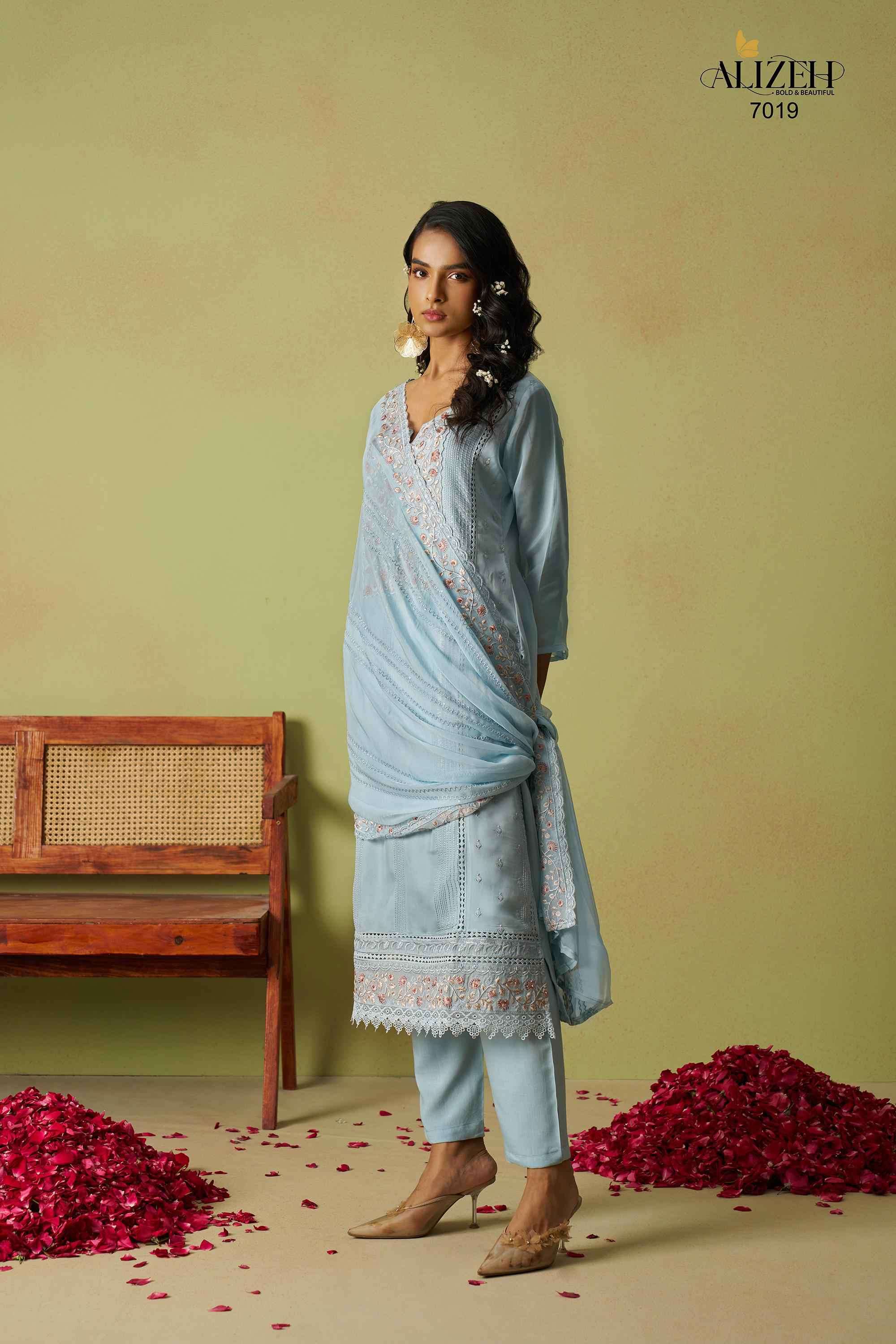 Alizeh Saadgi Vol 2 Straight Style Designer Suit Latest New Collection view 6