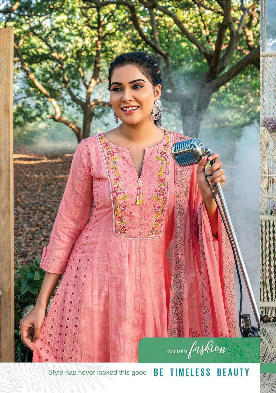 Af Stock Out Rhythm By Anju Fabrics Festive Designs Anarkali Style 3 Piece Pair Catalog view 8