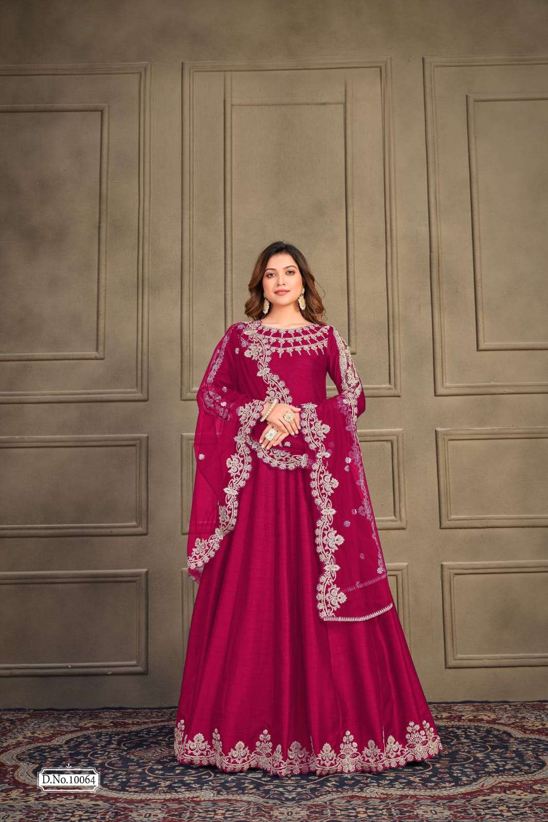 Anjubaa Vol 6 Art Silk Anarkali Party Dress view 4