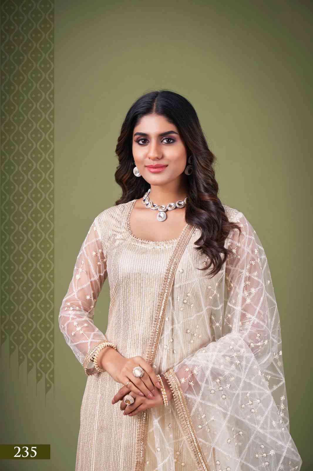 Narayani Zehra Vol 4 Designer Party Wear Straight Suit Catalog Exporter view 21