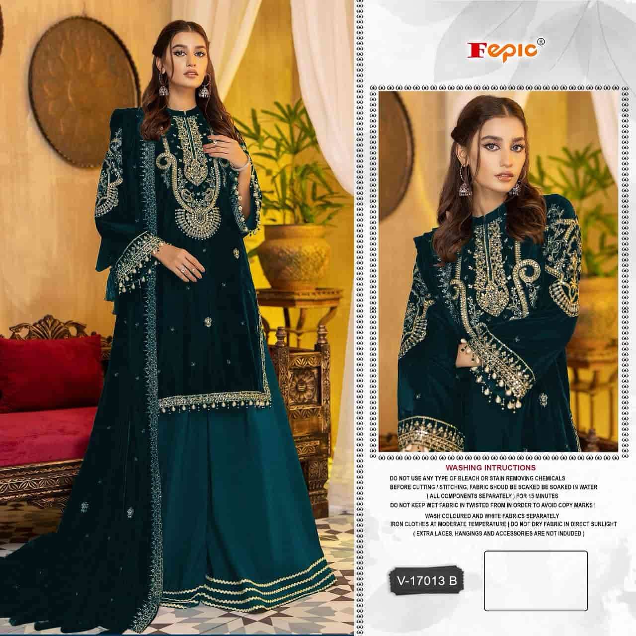 Fepic V 17013 B Heavy Designer Pakistani Velvet Salwar Suit