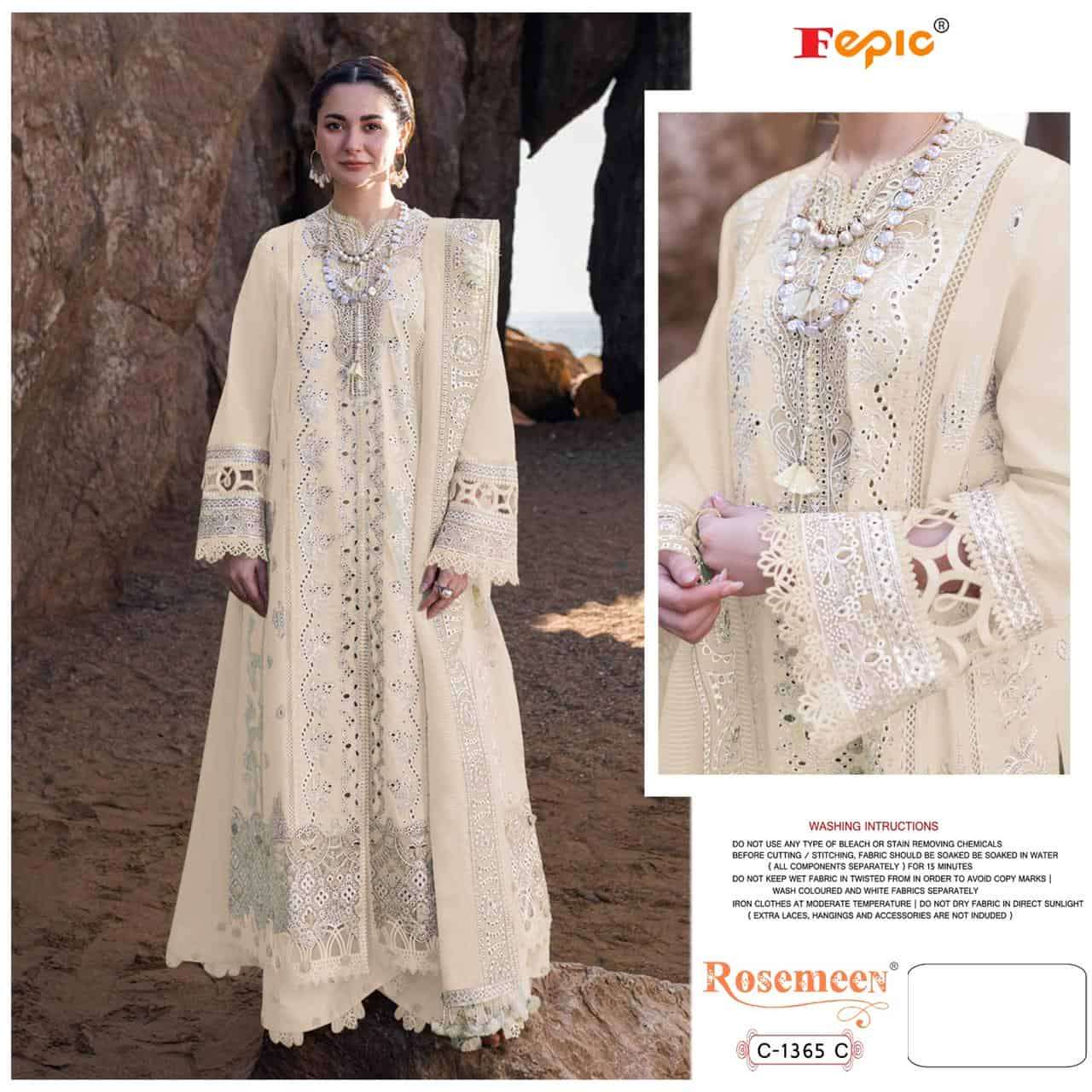 Fepic C 1365 Colors Festive Wear Style Exclusive Embroidered Designer Dress Wholesalers view 3
