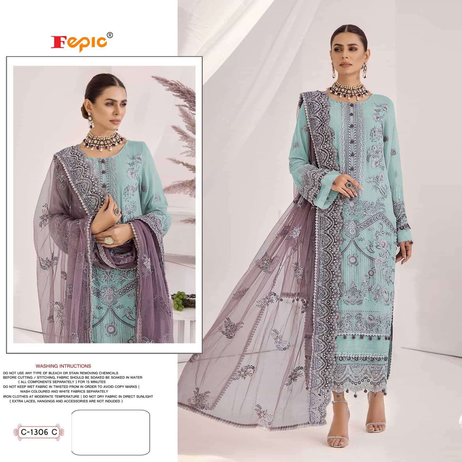 Fepic Rosemeen C 1306 Colors New Pakistani Designer Suit Collection view 5