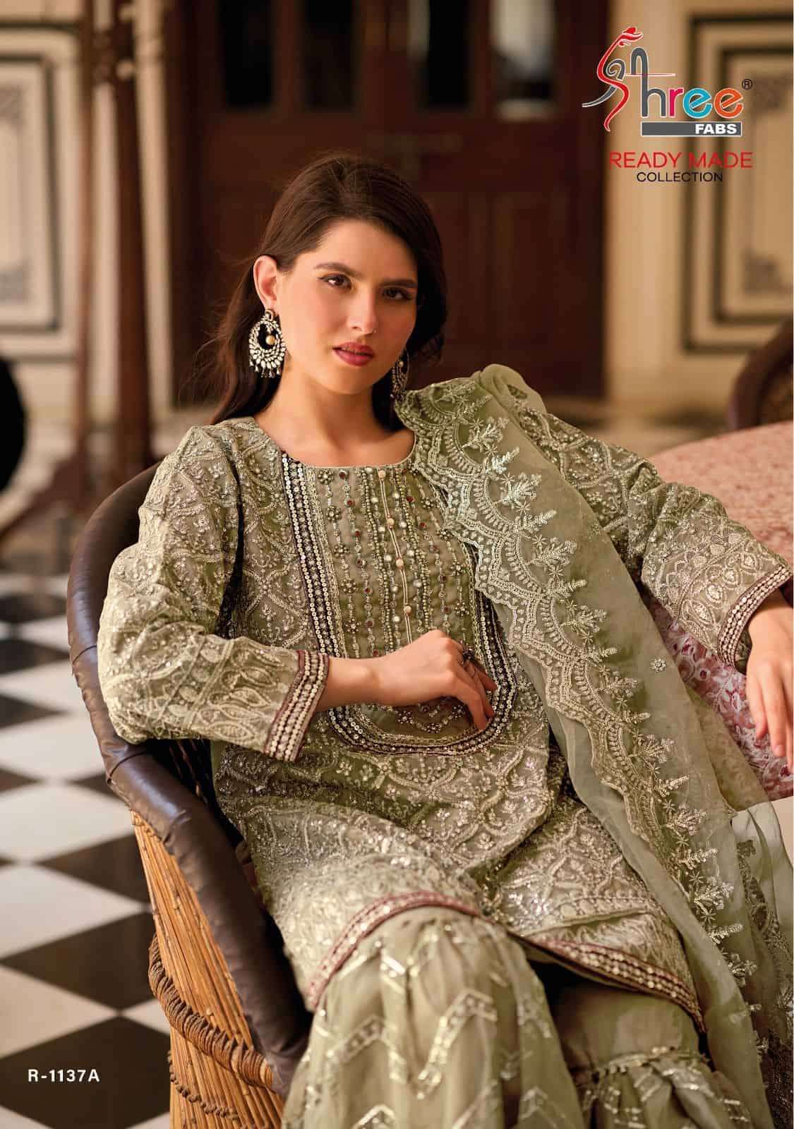 Shree Fabs R 1137 Organza Pakistani Suit view 5