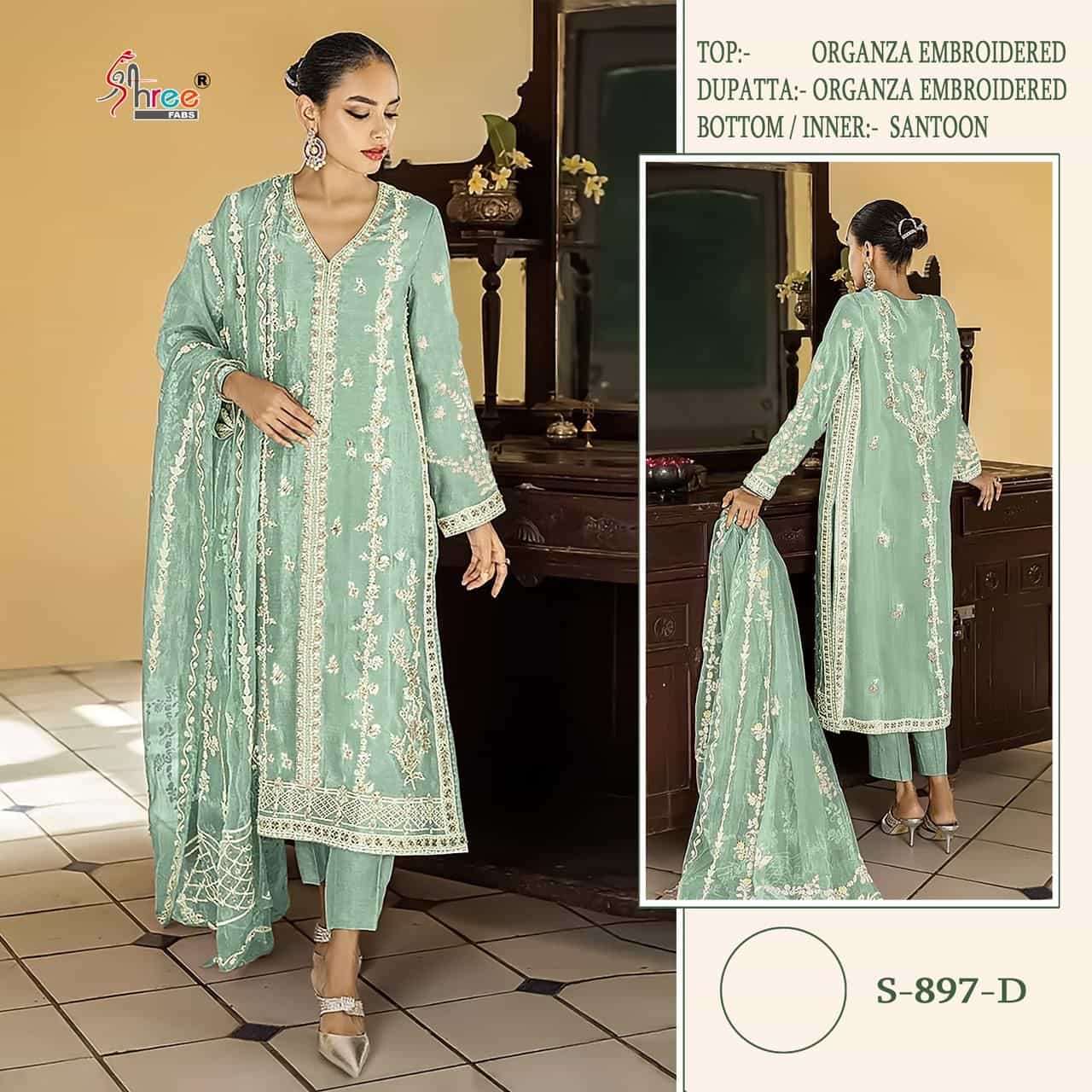 Shree Fabs S 897 Colors Festive Wear Style Heavy Designer Pakistani Suit Wholesalers view 2