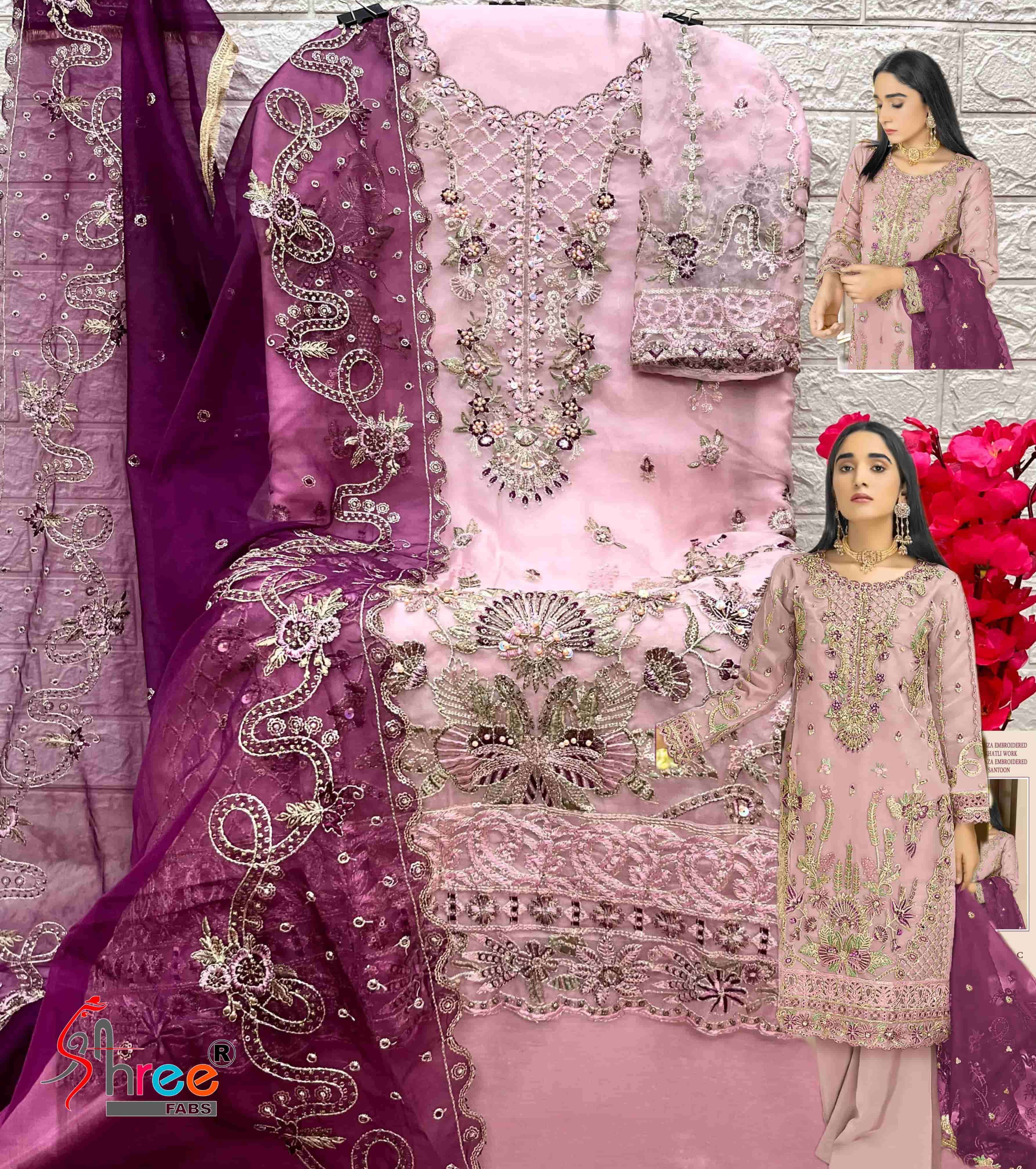 Shree Fabs K 1980 C Pakistani Festive Wear Style Designer Suit Exporter view 2