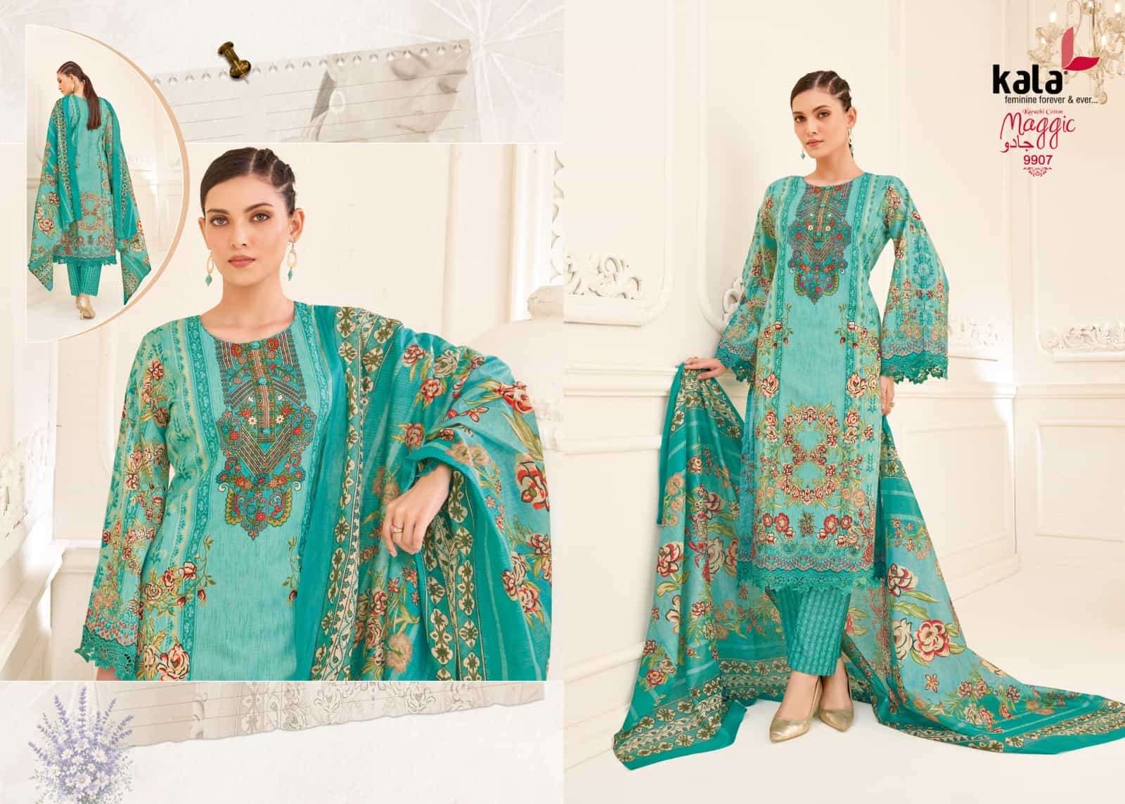 Kala Maggic Vol 25 Pakistani Print Cotton Salwar Suit view 6