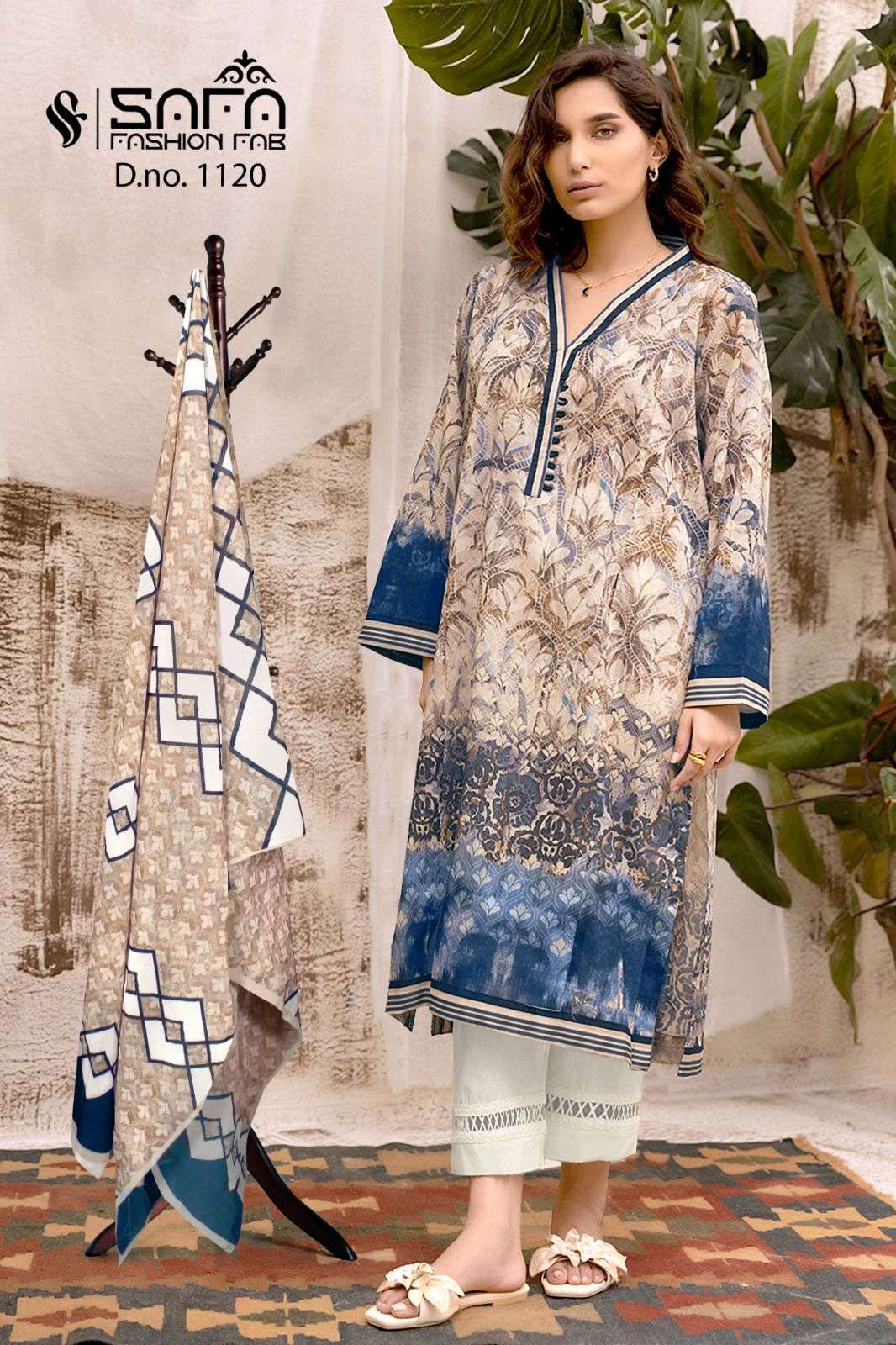 Safa Fashion Fab 1120 Fancy printed Pakistani Pattern readymade Suit Designs view 2