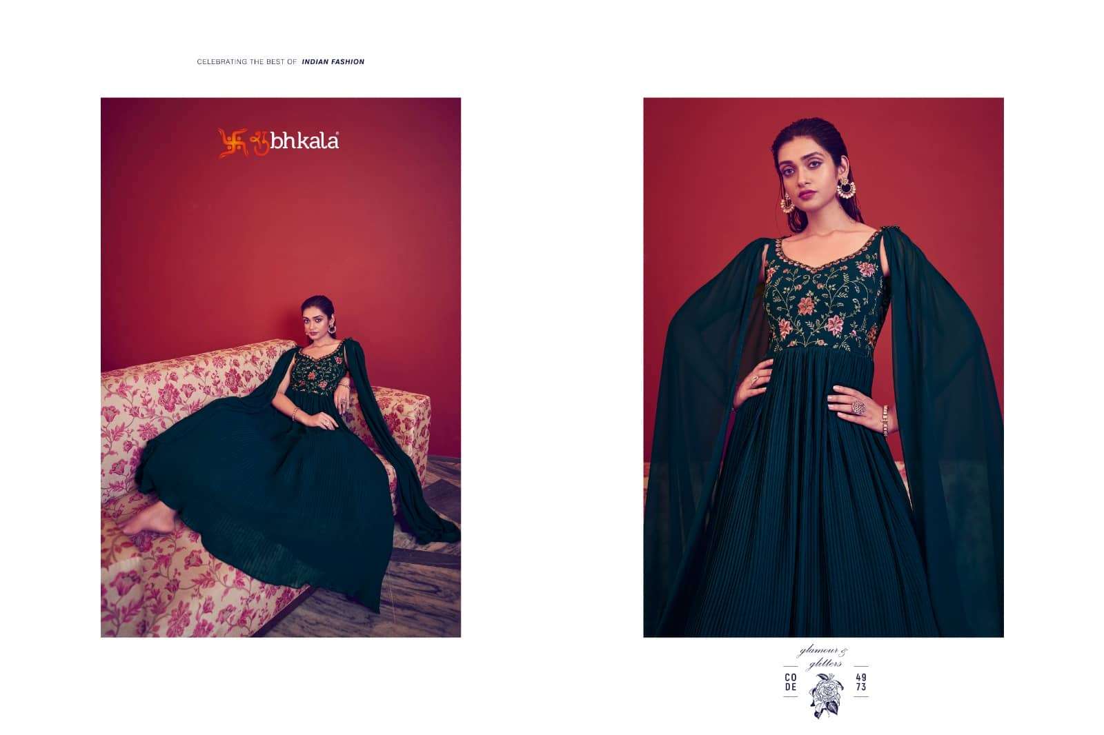 Shubhkala Flory Vol 41 Party Wear Style Designer Fancy Gown Collection view 7