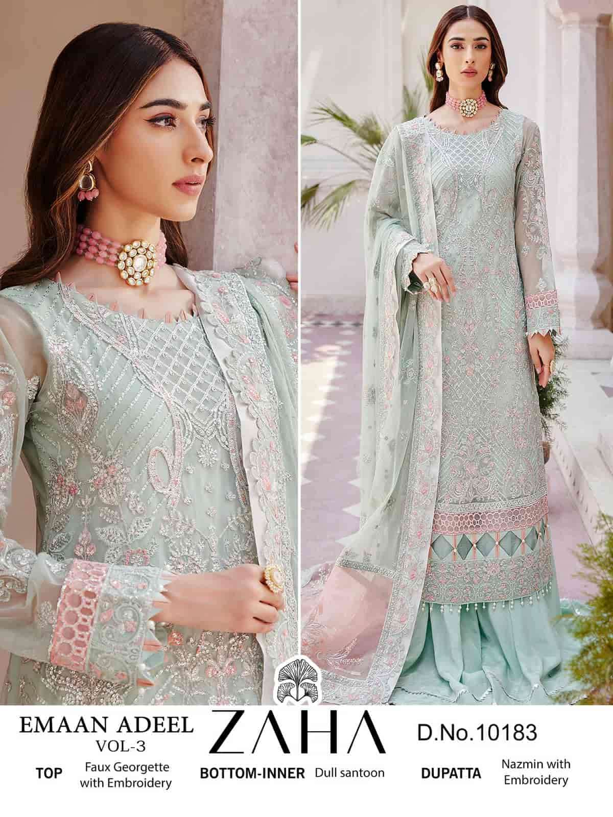 Zaha Emaan Adeel Vol 3 Pakistani Heavy Designer Exclusive Wedding Wear Collection view 9