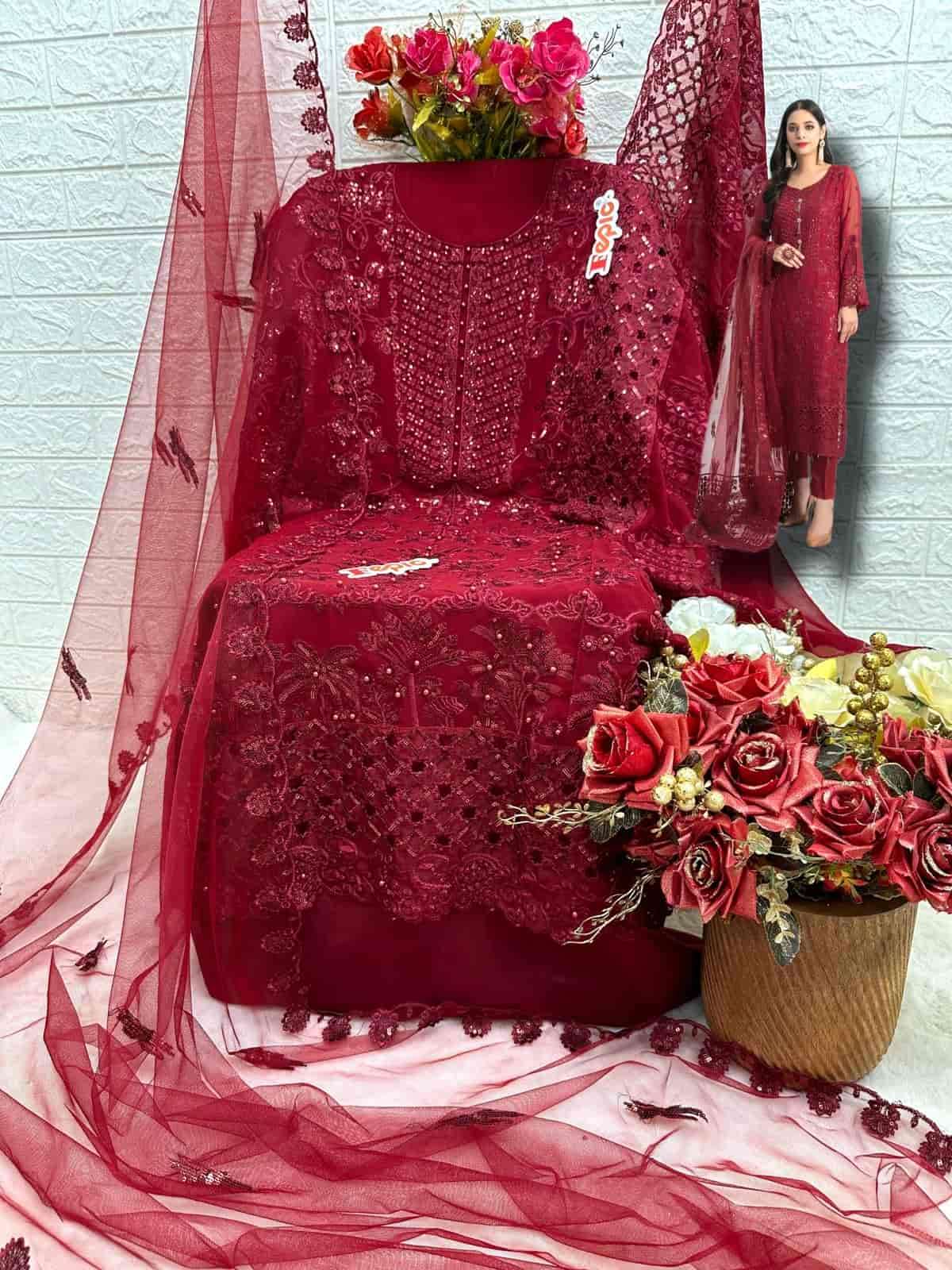 Fepic Rosemeen Embroidered Georgette Salwar Suit view 6