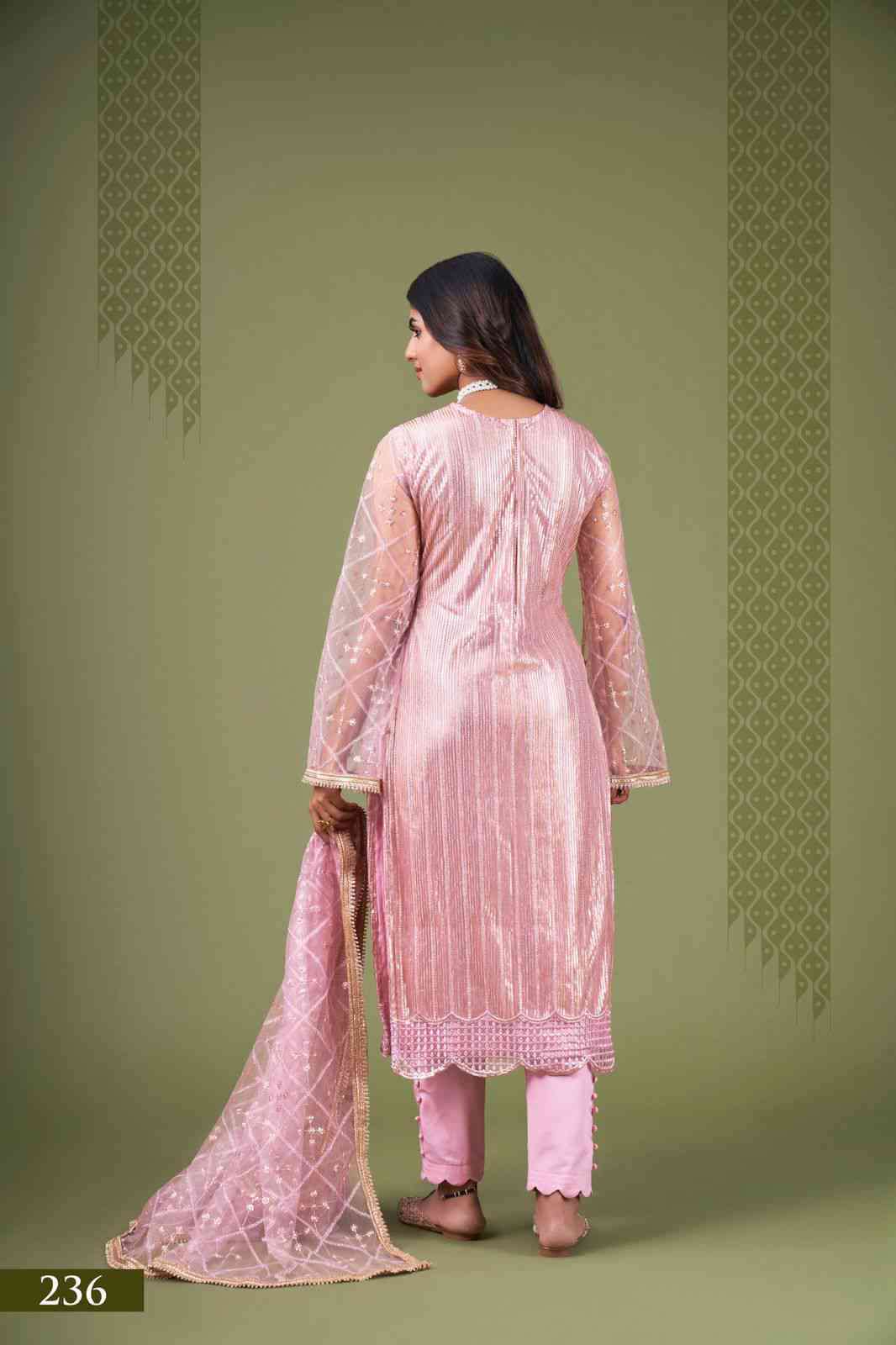 Narayani Zehra Vol 4 Designer Party Wear Straight Suit Catalog Exporter view 4