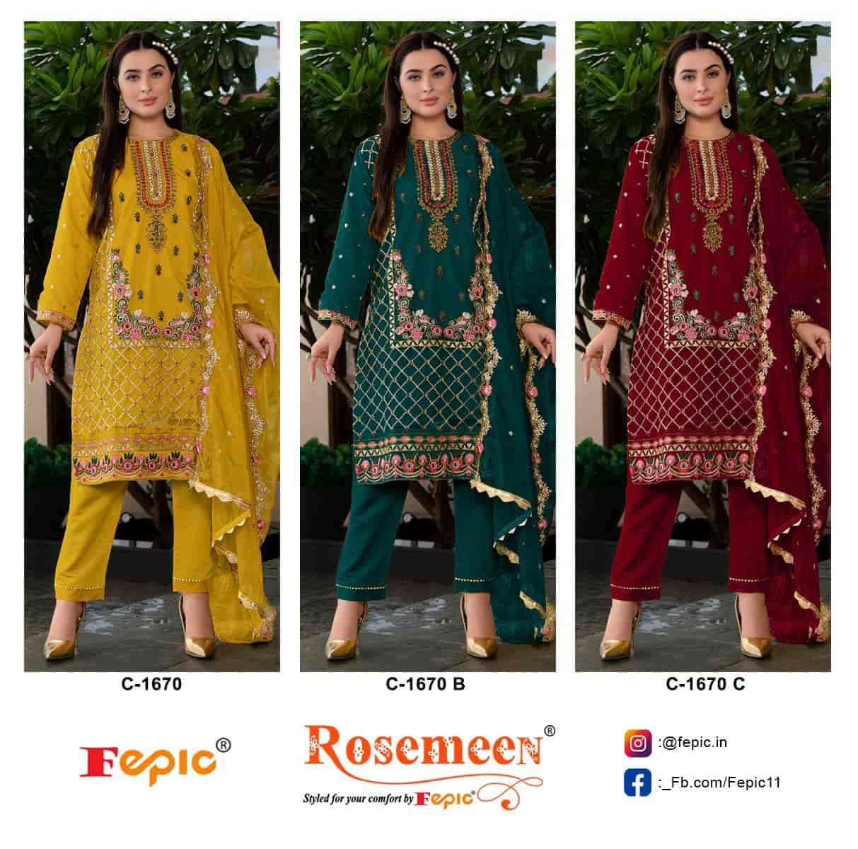 Fepic C 1670 Colors Exclusive Heavy Designer Style Pakistani Festive Wear Collection view 3