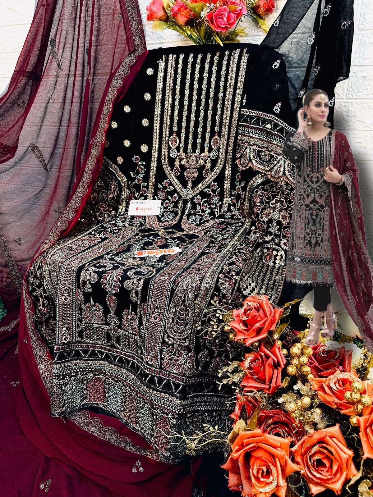 Fepic Rosemeen Embroidered Pakistani Salwar Suit view 6