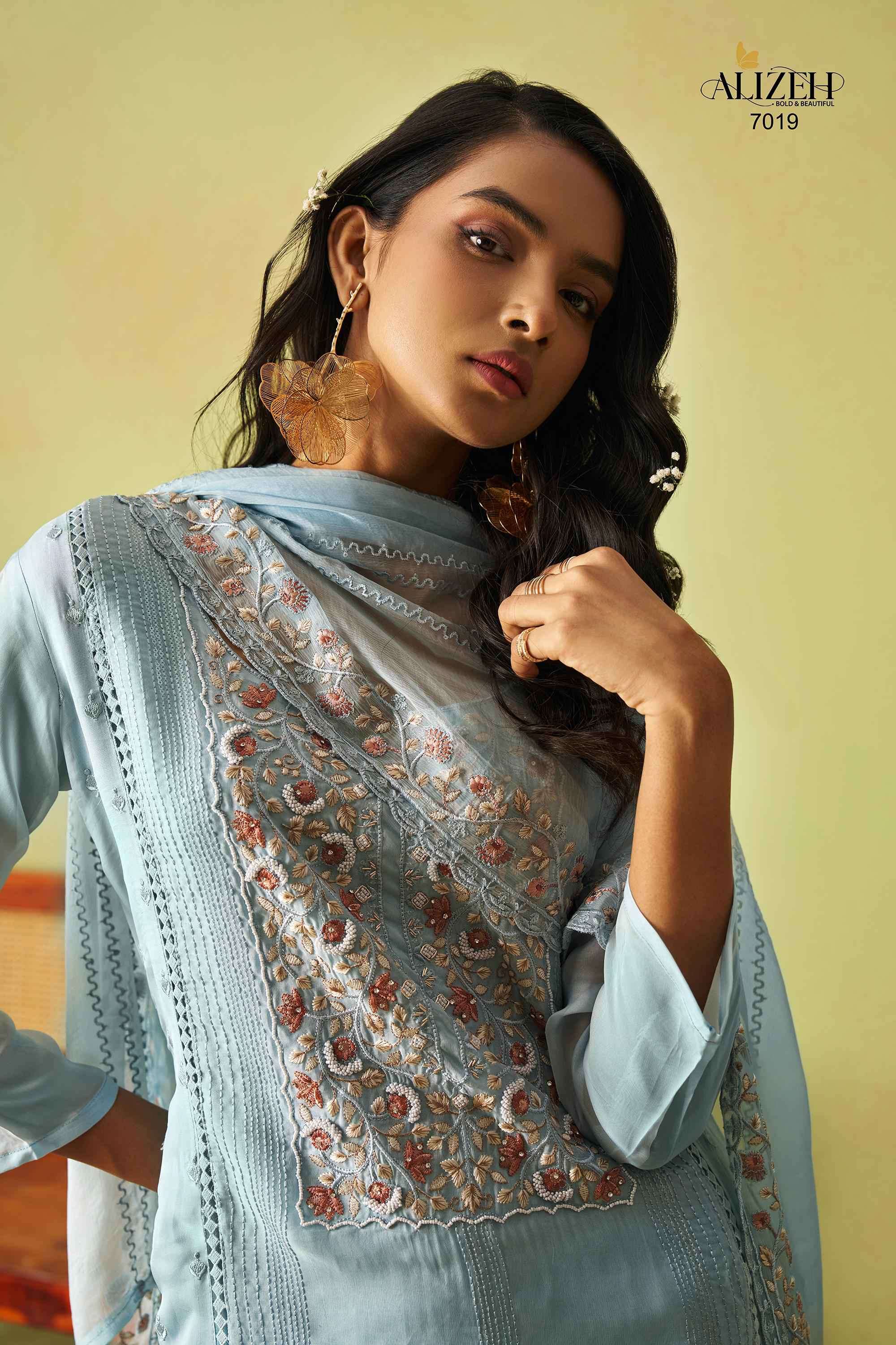 Alizeh Saadgi Vol 2 Straight Style Designer Suit Latest New Collection view 7