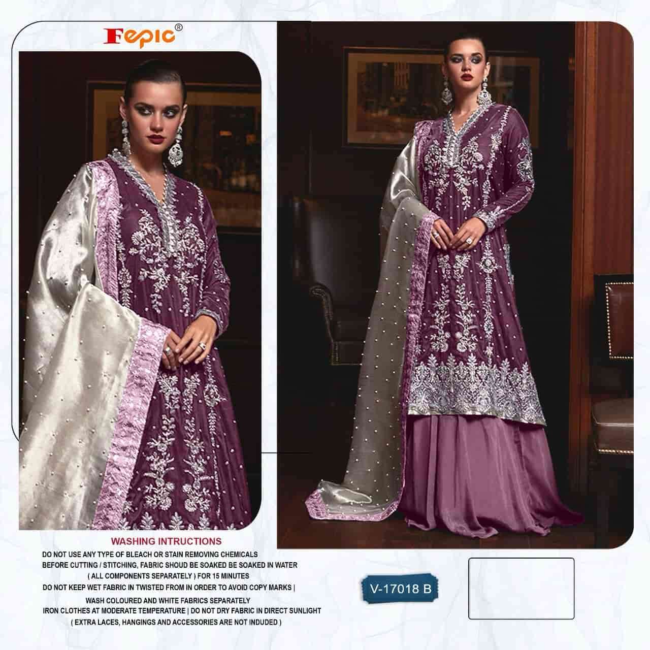 Fepic V 17018 Colors Exclusive Heavy Designs Winter Wear Pakistani Suit Wholesalers view 2