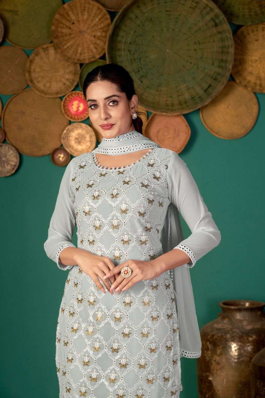 Zeeya Ruhani Faux Georgette Party Salwar Suit view 15