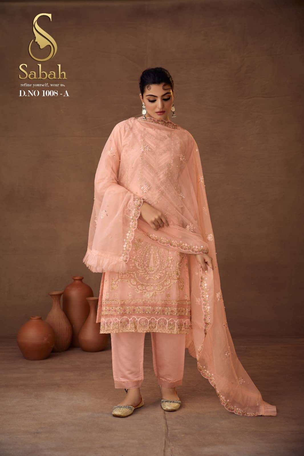 FK Fashion Hub Sabah Riya Exclusive organza readymade Suit view 17