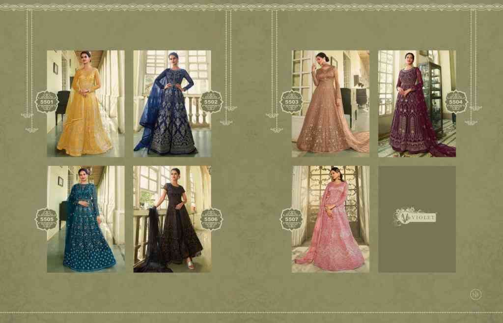 Swagat Violet Designer Anarkali Gown view 20