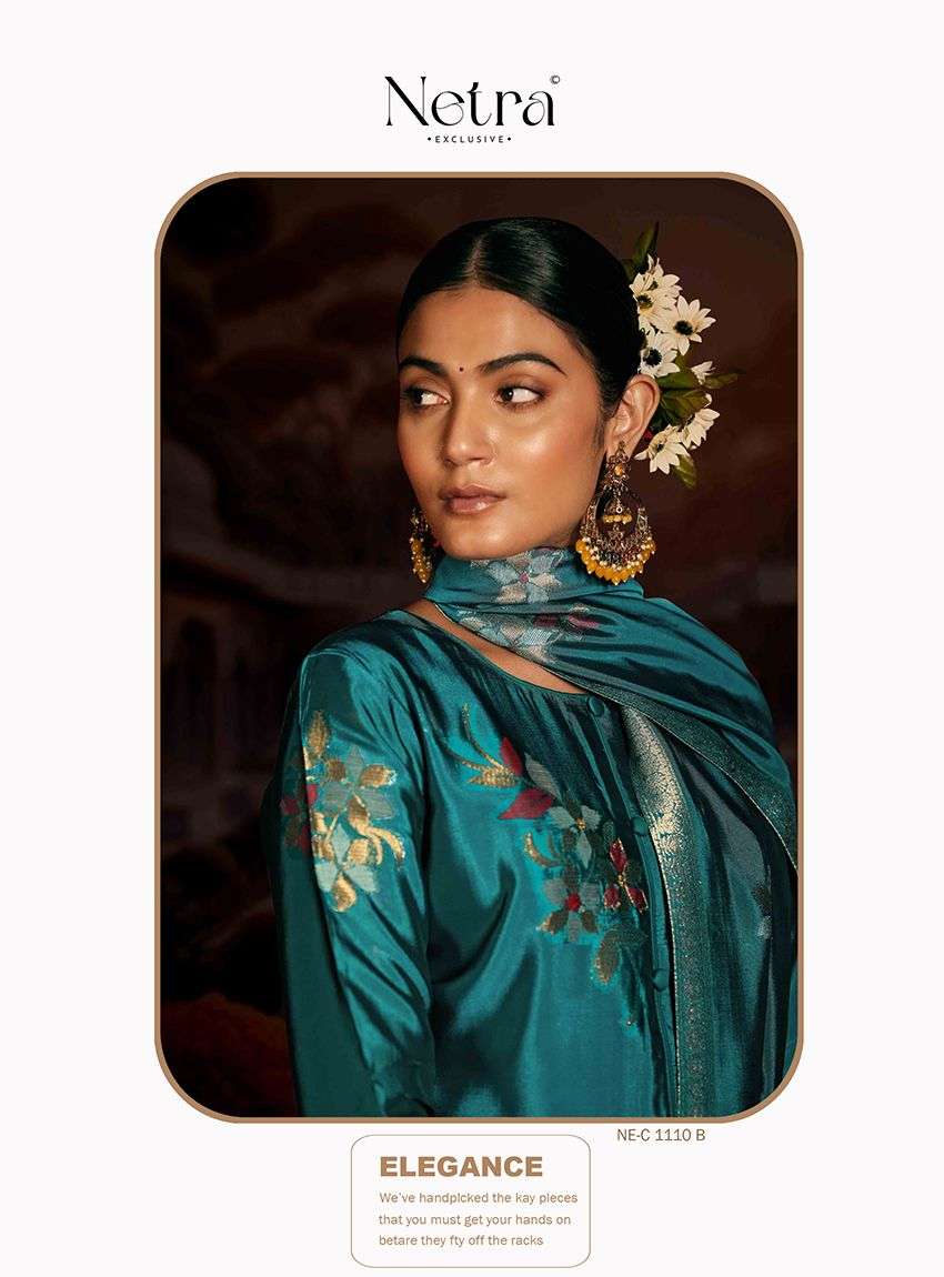 Netra Firoji Edition Pure Viscose Woven Silk Suit Festive Collection view 2