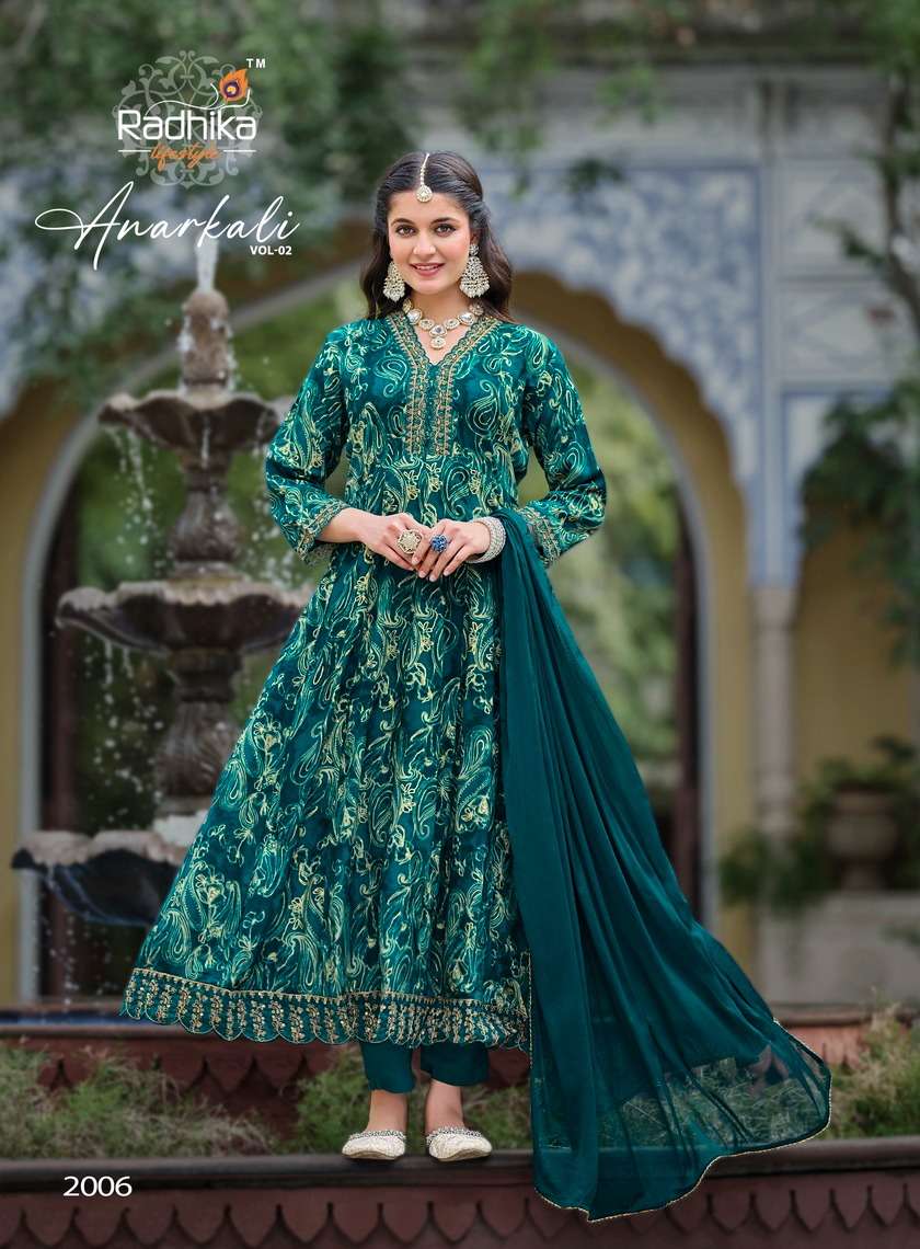 Radhika Lifestyle Anarkali Vol 1 Readymade Anarkali Designs 3 Piece view 4