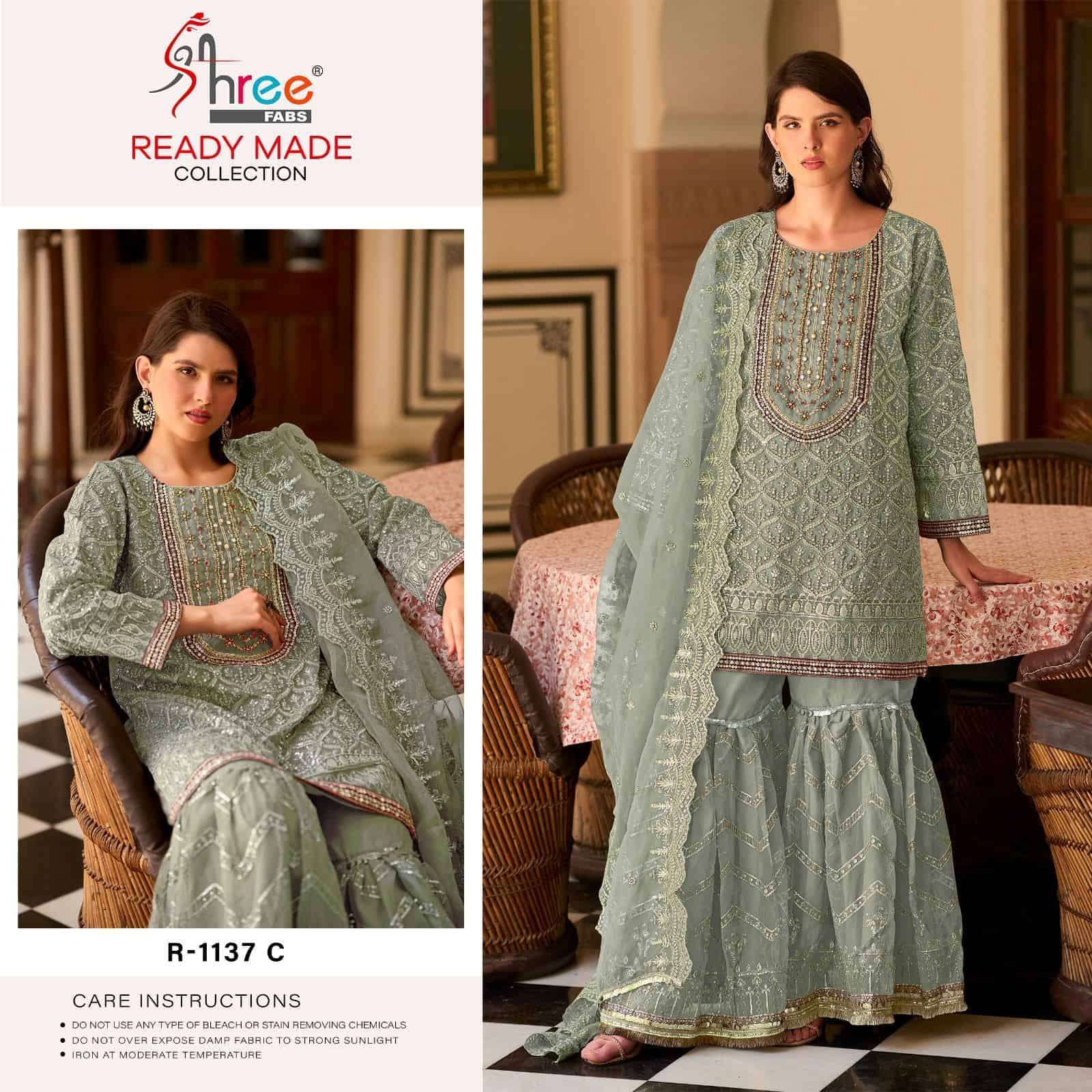 Shree Fabs R 1137 Organza Pakistani Suit view 3