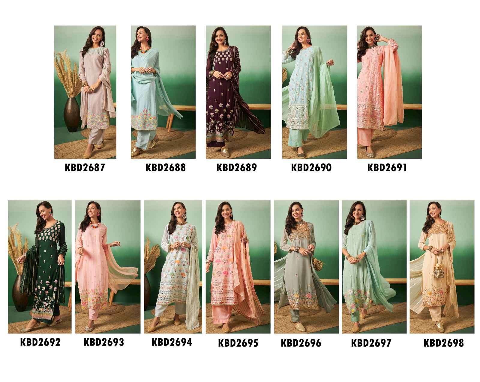 Mahotsav Hanika 2687 To 2698 Stylish Designer Georgette Suits Online Collection view 13