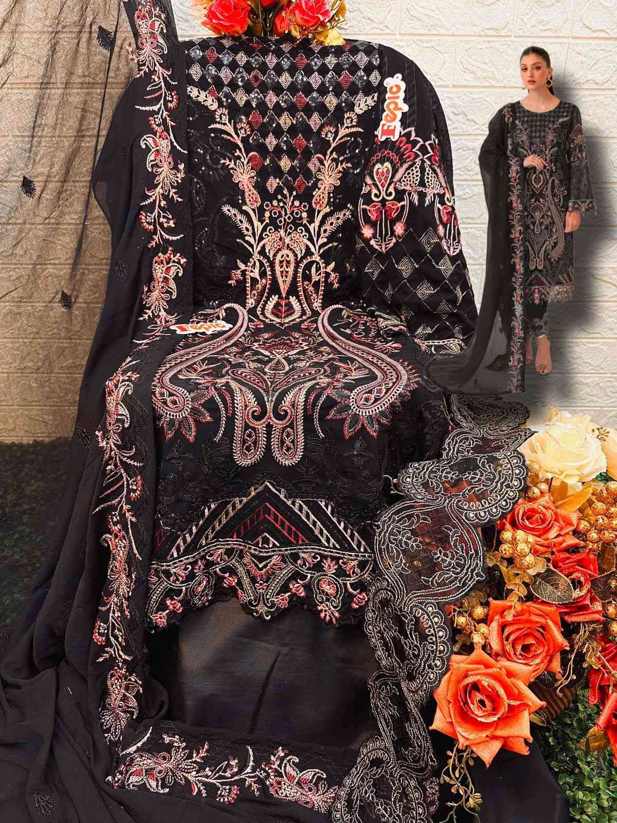 Fepic Rosemeen Embroidered Pakistani Salwar Suit view 5
