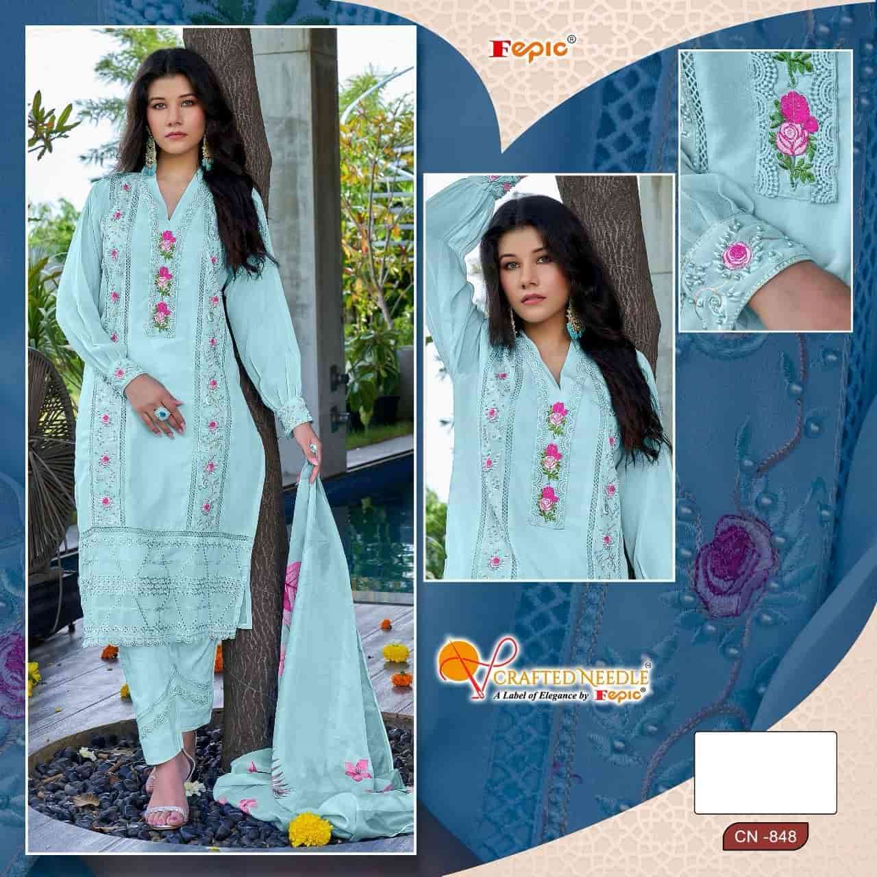 Crafted Needle CN 848 By Fepic Festive Wear Style Designer Readymade Collection view 2