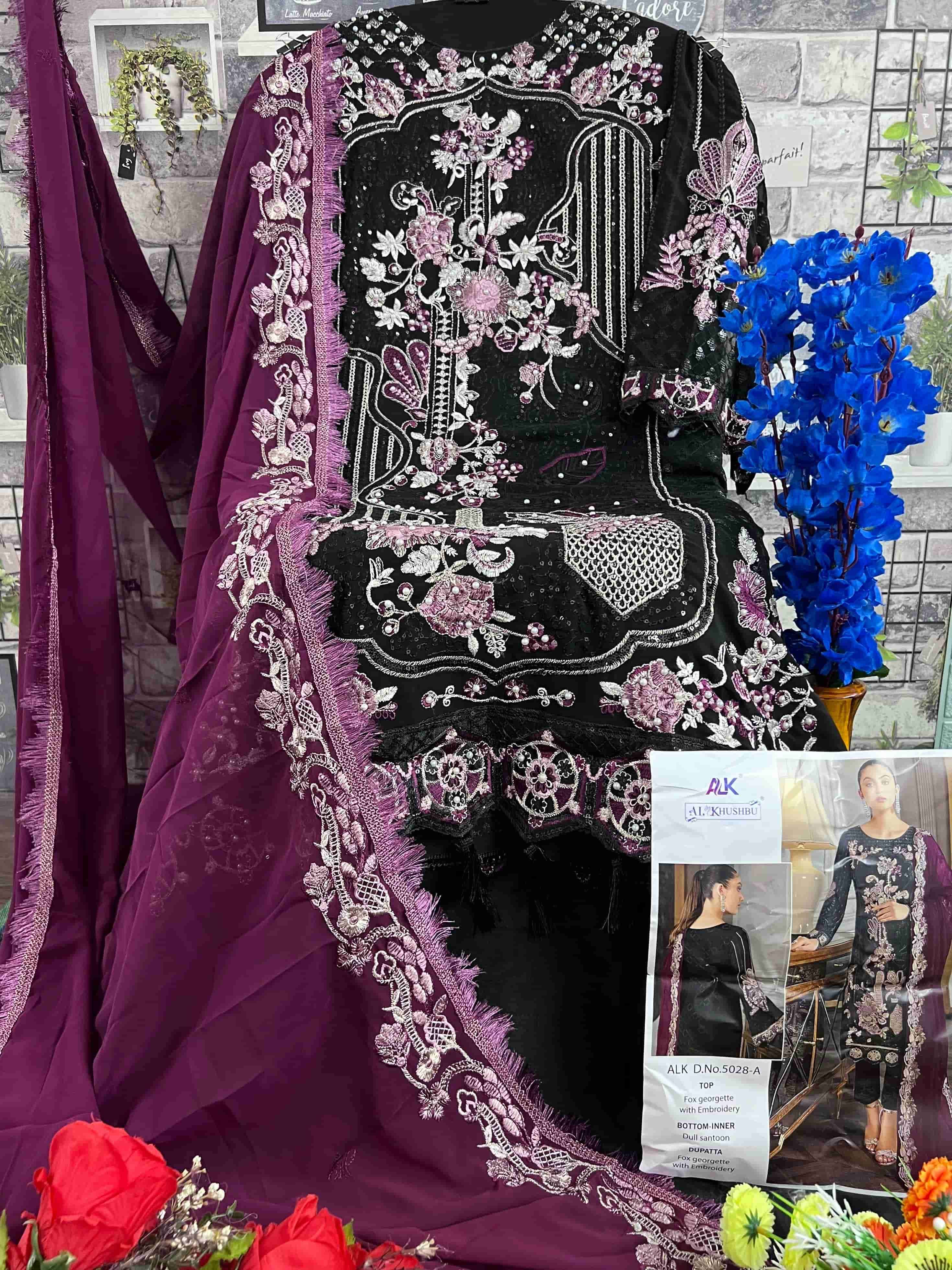 Al Khushbu 5028 Hits Colors Pakistani Fancy Designer Style Festive Wear Collection view 13