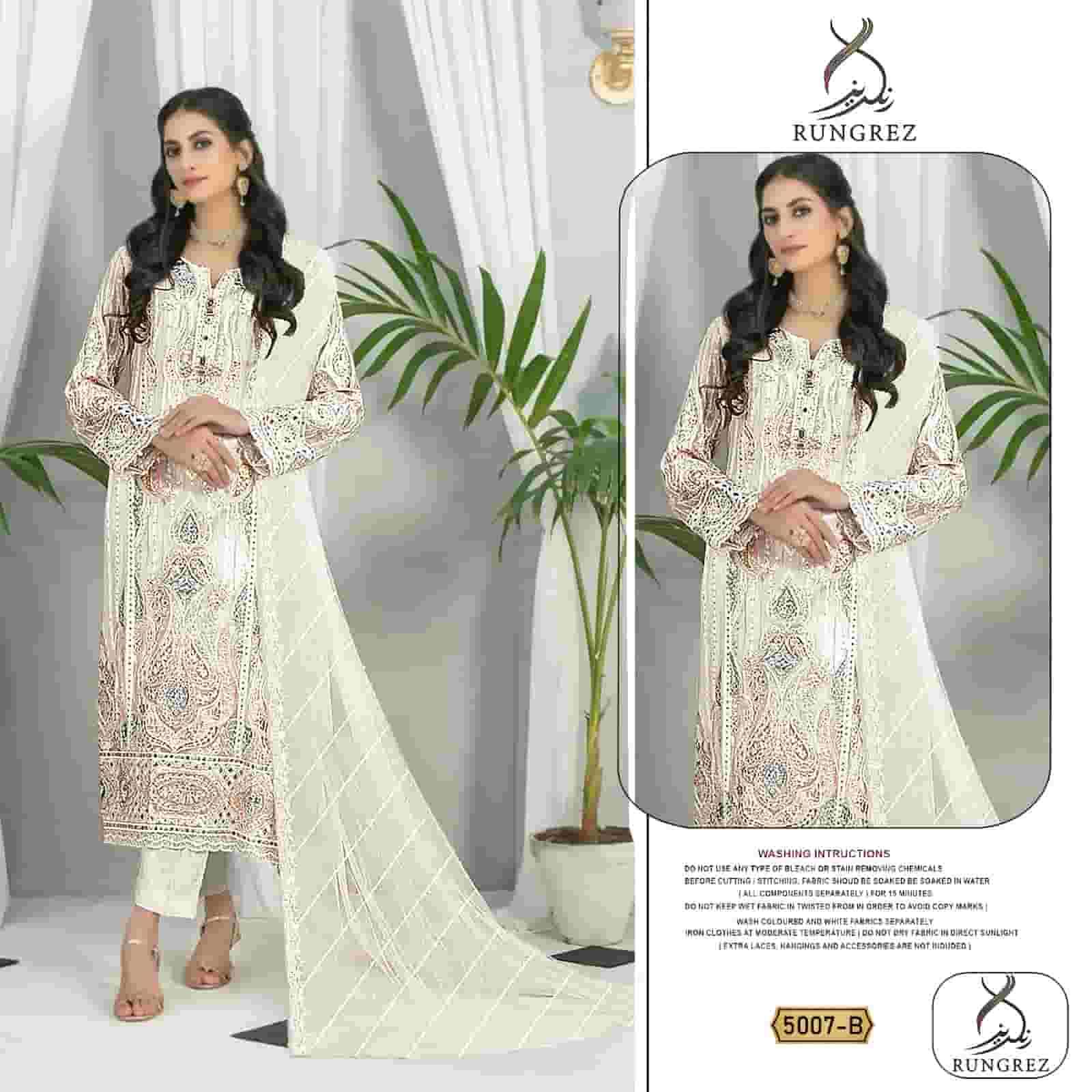 Rungrez 5007 Organza Embroidered Suit view 2