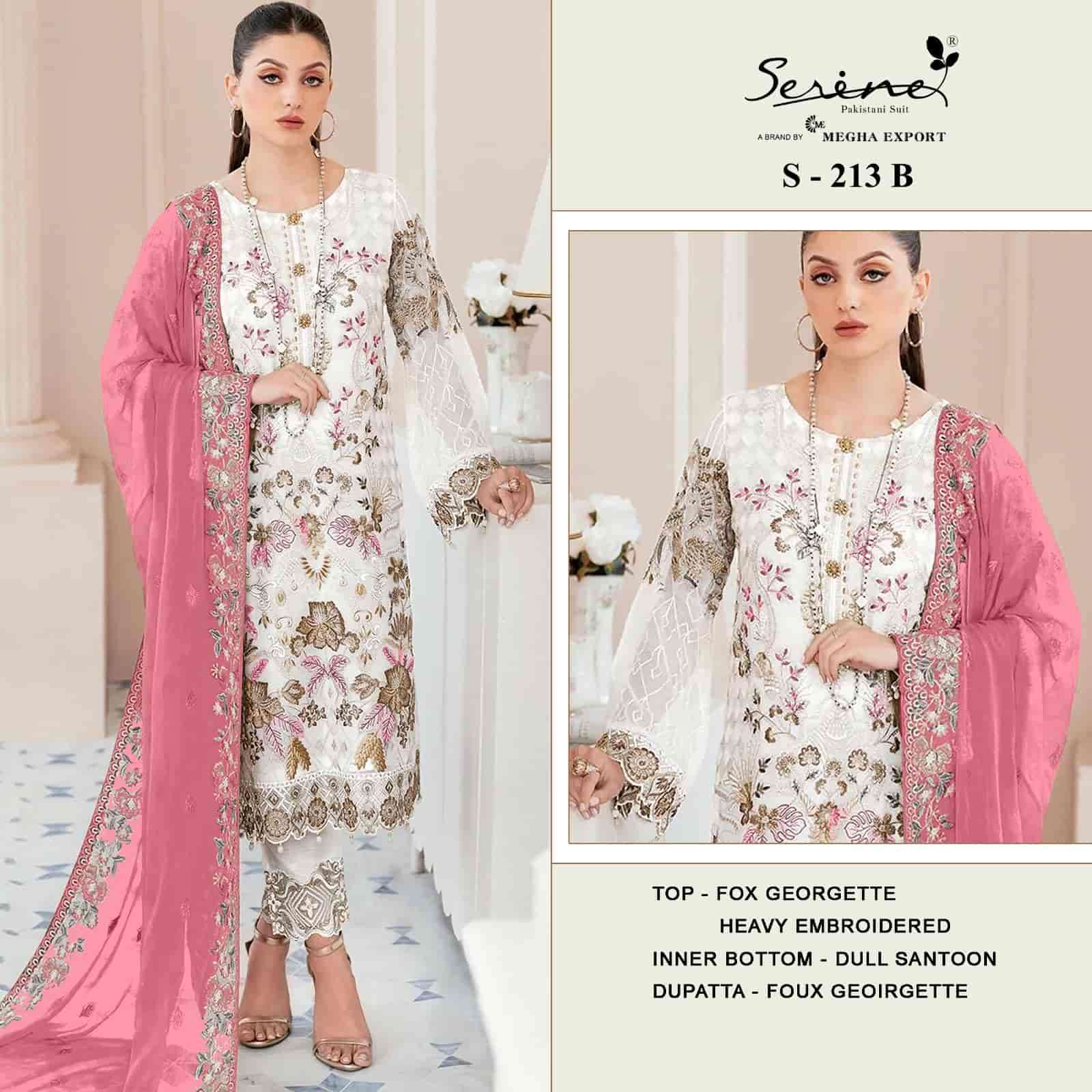 Megha Export S 213 Colors Pakistani Designer Latest Style Festive Suit Wholesalers view 2