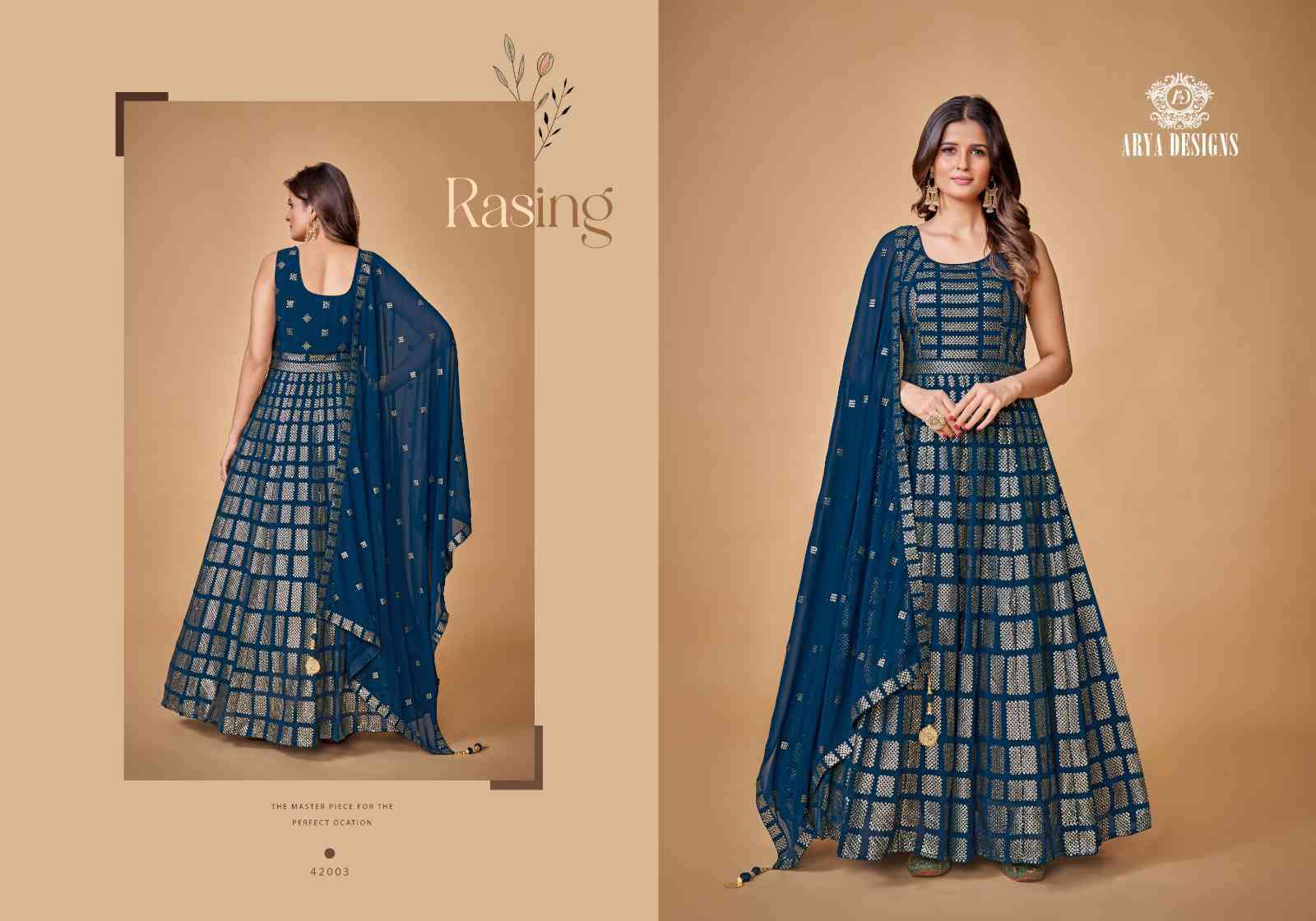 Arya Designs Zoya Vol 2 Party Wear Designer Anarkali Dress view 3