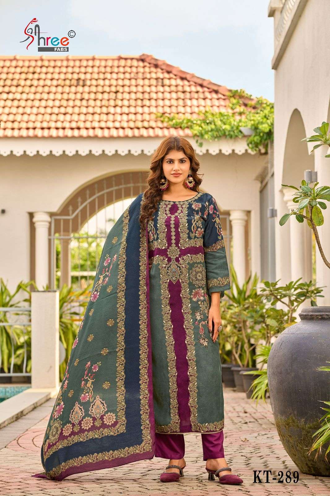 Shree Fabs Kt 289 Pakistani Muslin Latest Designs Suits Collection view 3