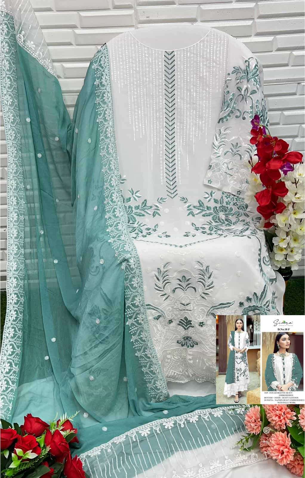 Simra 18 Colors Fancy Designer Pakistani Salwar Suit Online view 4