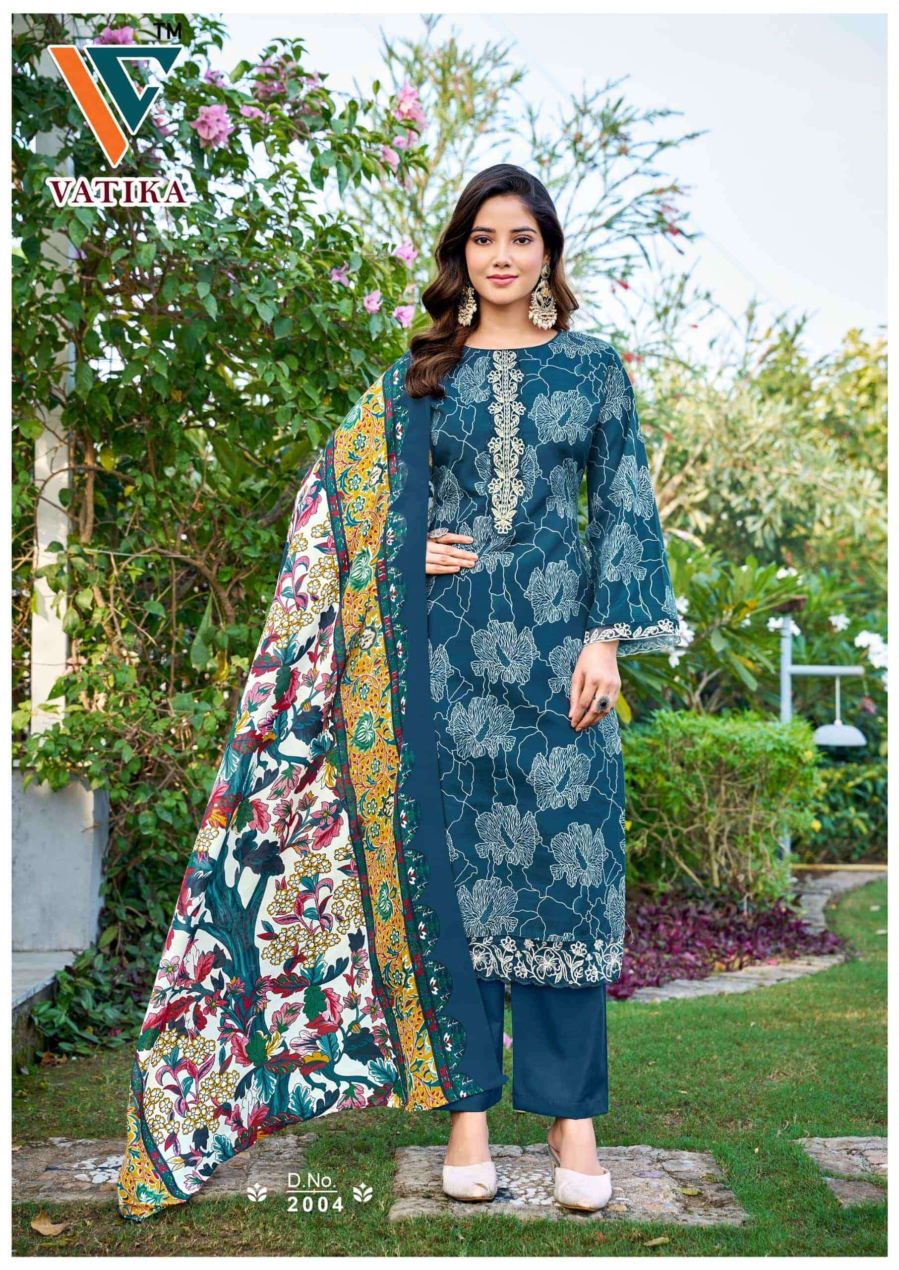 Vandana Fashion Vatika Vol 2 Fancy Cotton Ladies Suit Catalog view 3