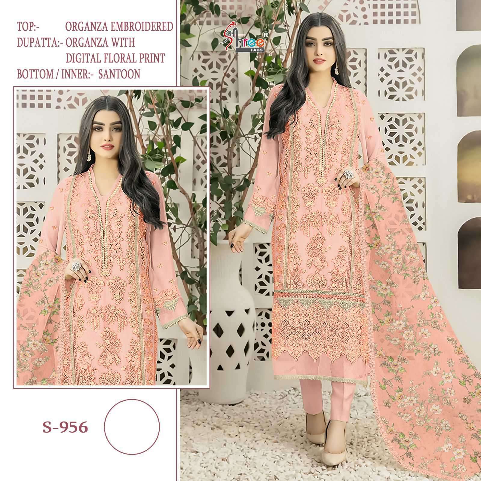Shree Fabs S 956 Colors Online Store Sales Pakistani Suits Exporters view 6